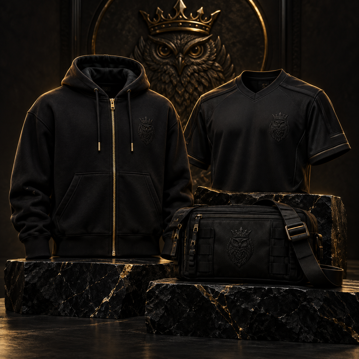 BlackStamp©™ schwarze Herren-Streetwear Kollektion