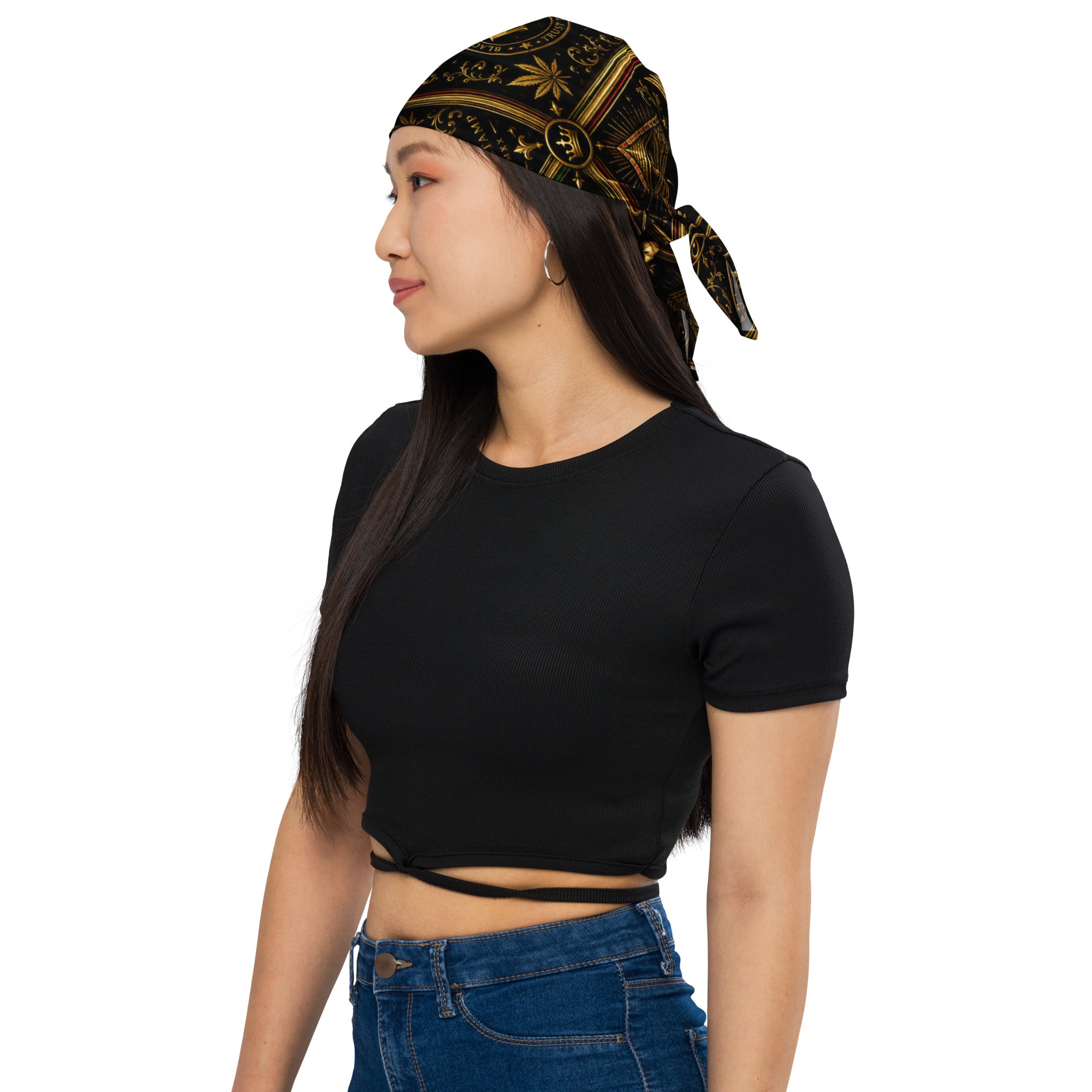 BlackStamp Ancient mythology All-over print bandana luxury streetwear, product image 7