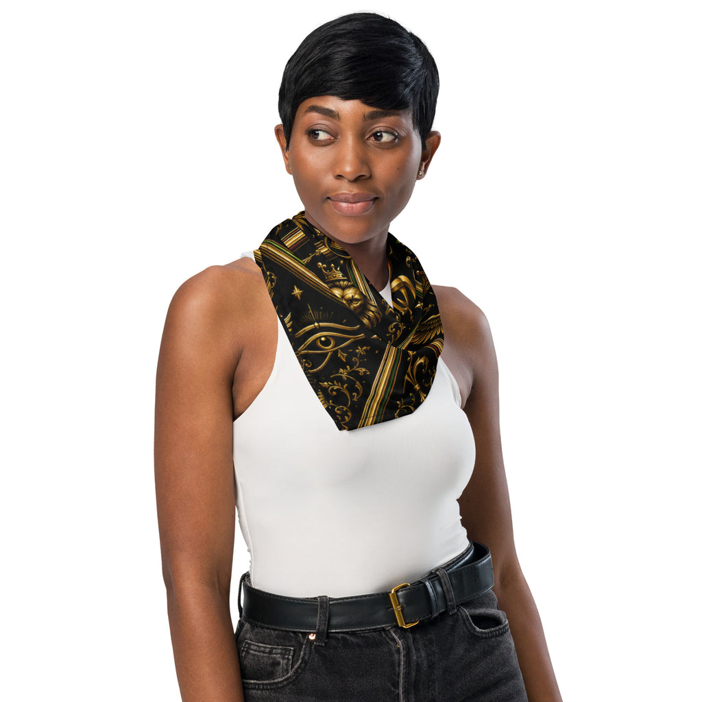 BlackStamp Ancient mythology All-over print bandana luxury streetwear, product image 9