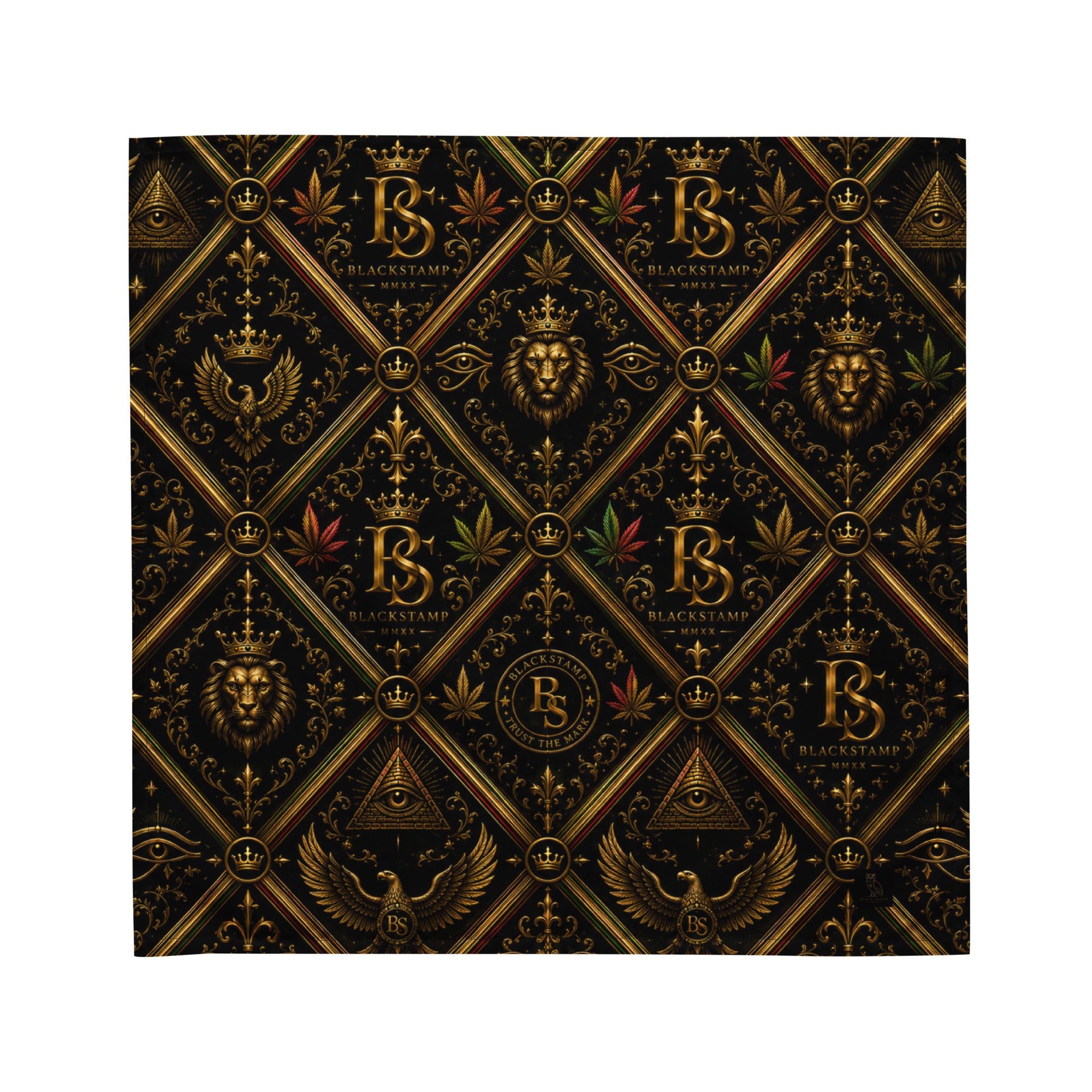 BlackStamp Ancient mythology All-over print bandana luxury streetwear, product image 3