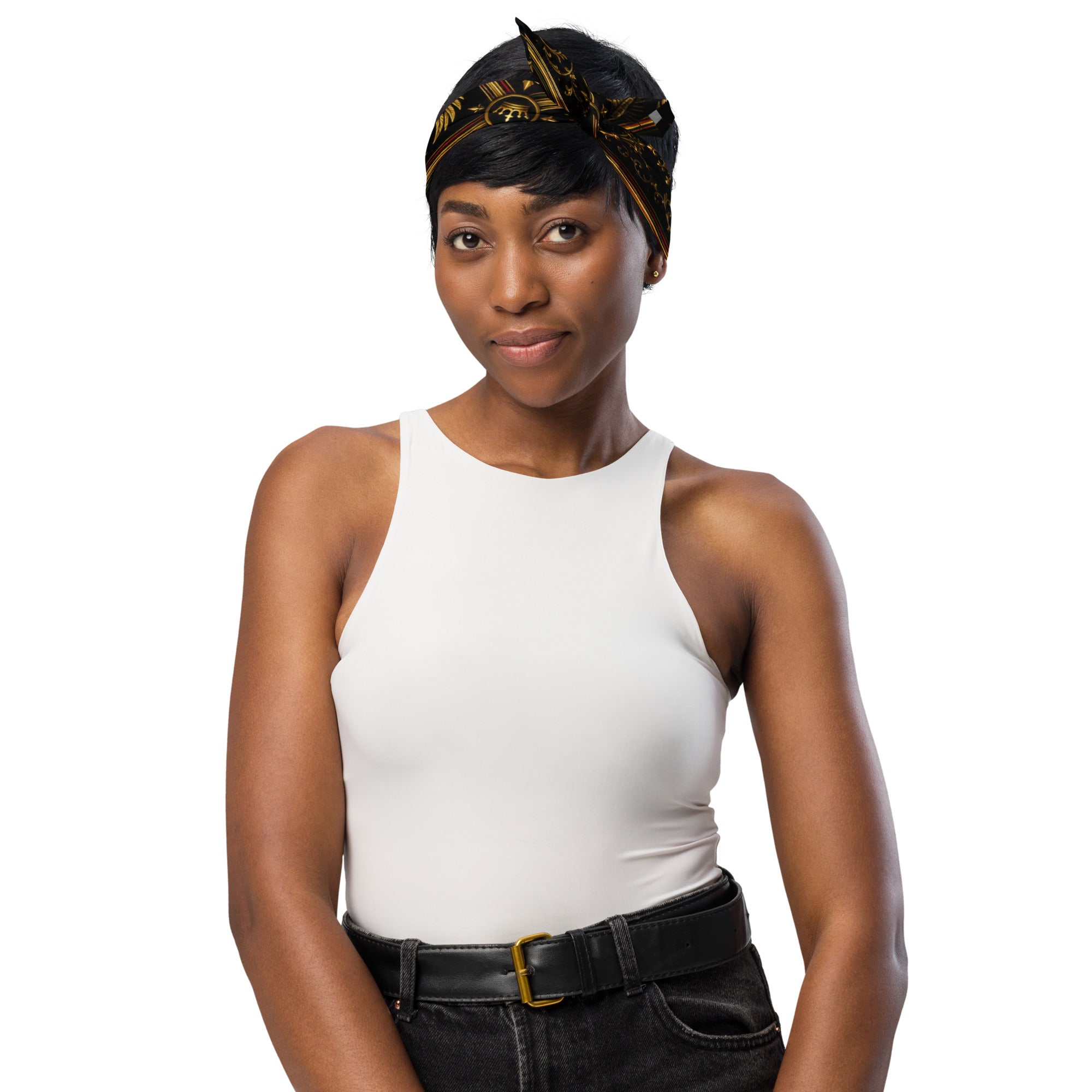 BlackStamp Ancient mythology All-over print bandana luxury streetwear, product image 6