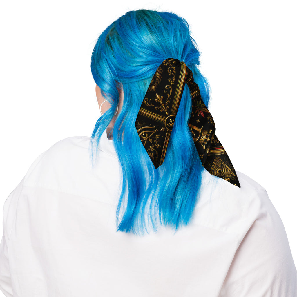 BlackStamp Ancient mythology All-over print bandana luxury streetwear, product image 5