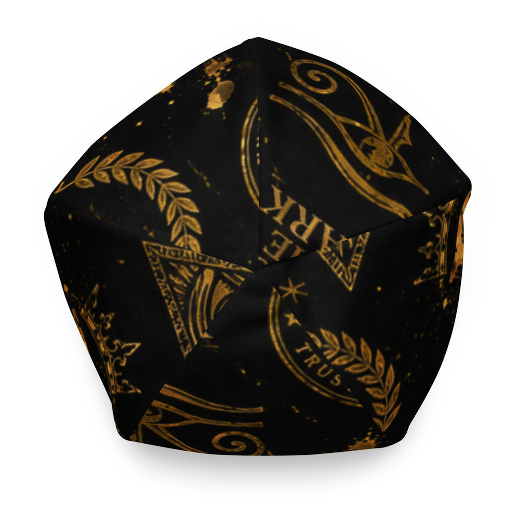 BlackStamp Eye of Chorus All-Over Print Beanie luxury streetwear, product image 5