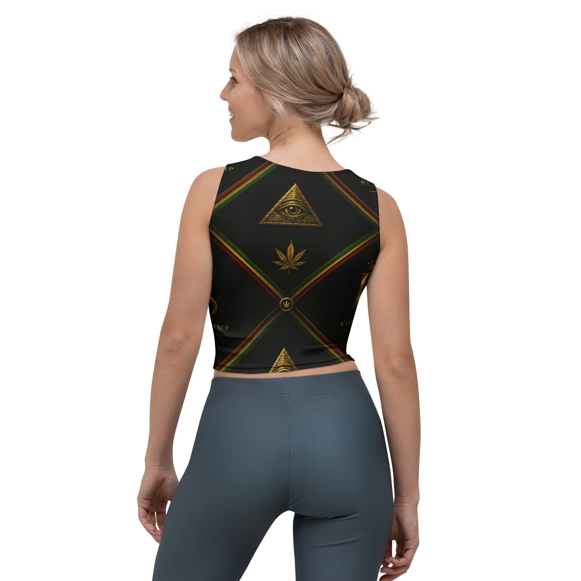 BlackStamp Rastafari Lion Crop Top luxury streetwear, product image 5