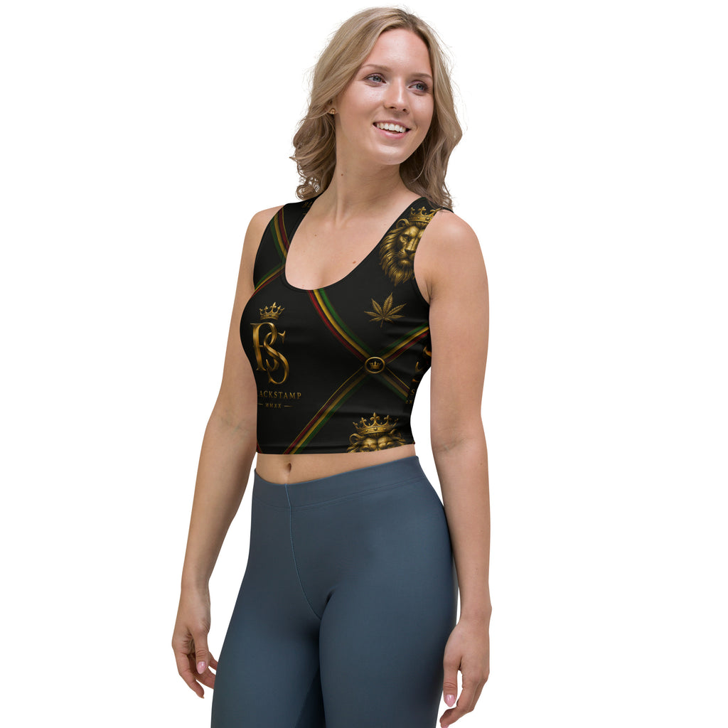 BlackStamp Rastafari Lion Crop Top luxury streetwear, product image 1