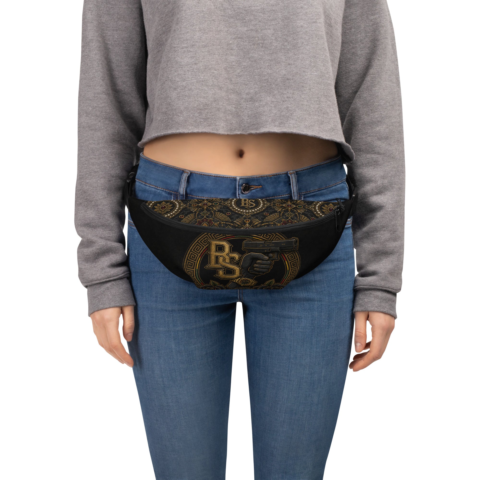 BlackStamp Gunman Fanny Pack streetwear crossbody bag, product image 2