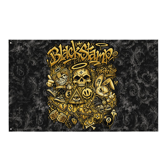 BlackStamp©™ Flag 004 – Vorderansicht