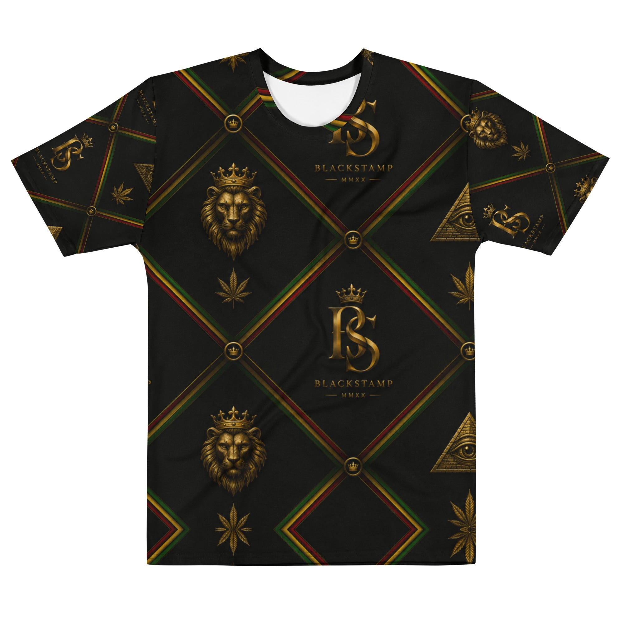 BlackStamp Rasta Lion Men's t-shirt graphic t-shirt, product image 2
