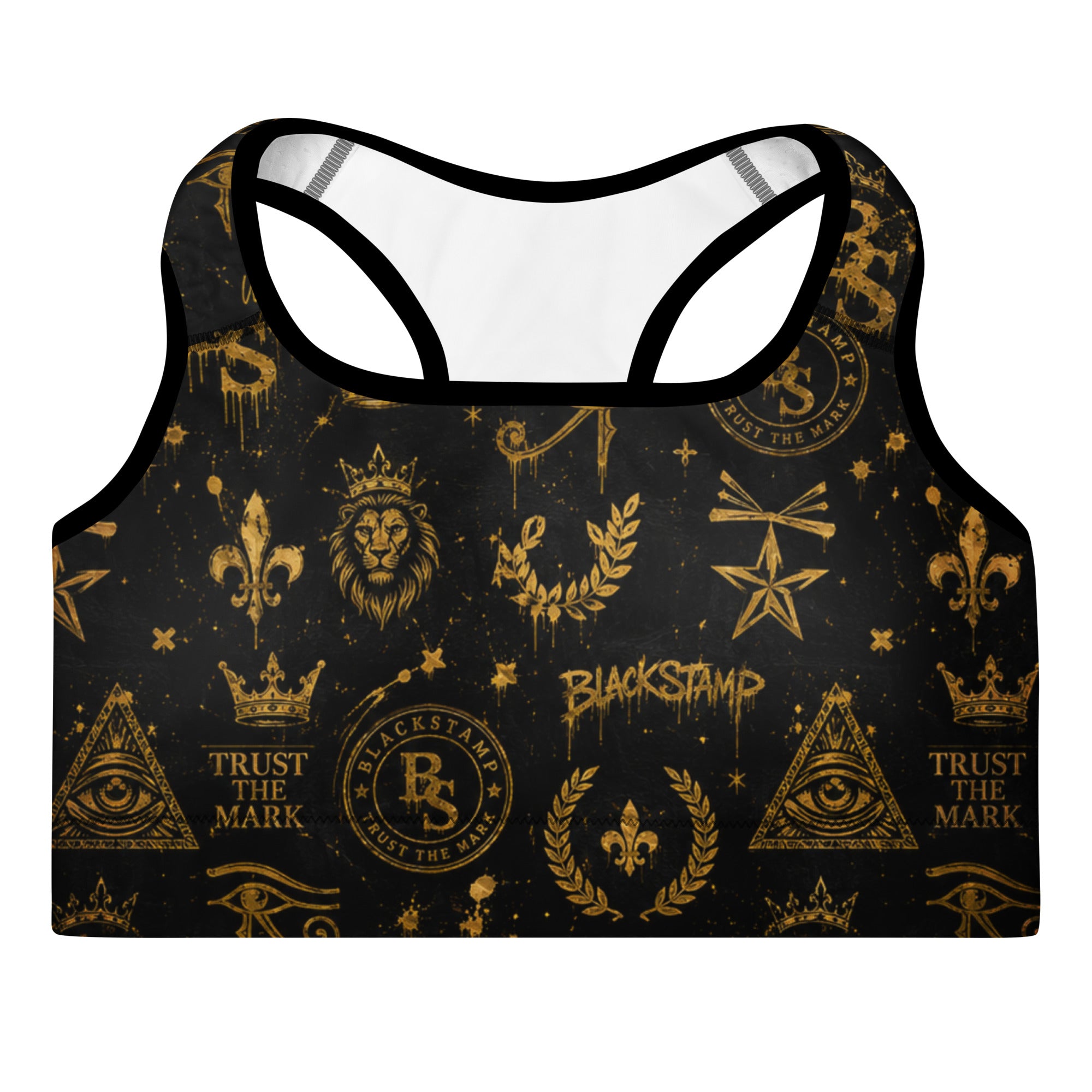 BlackStamp Eye of Chorus padded Sports Bra sports bra, product image 1