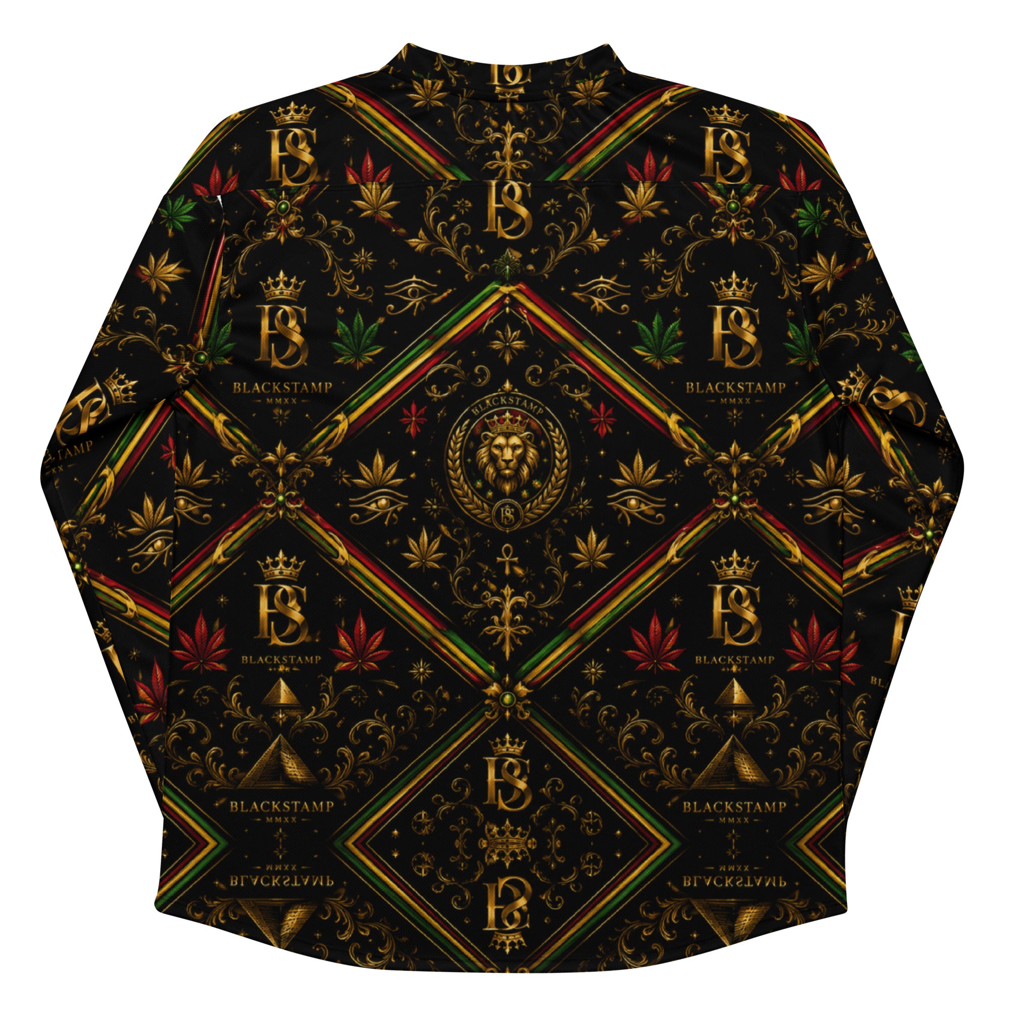BlackStamp Rastafari Lion Recycled hockey fan jersey streetwear jersey, product image 4