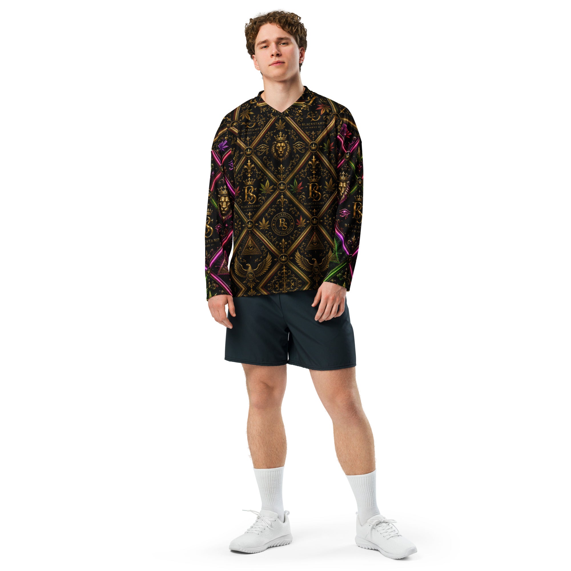 BlackStamp Ancient mythology Recycled hockey fan jersey streetwear jersey, product image 5