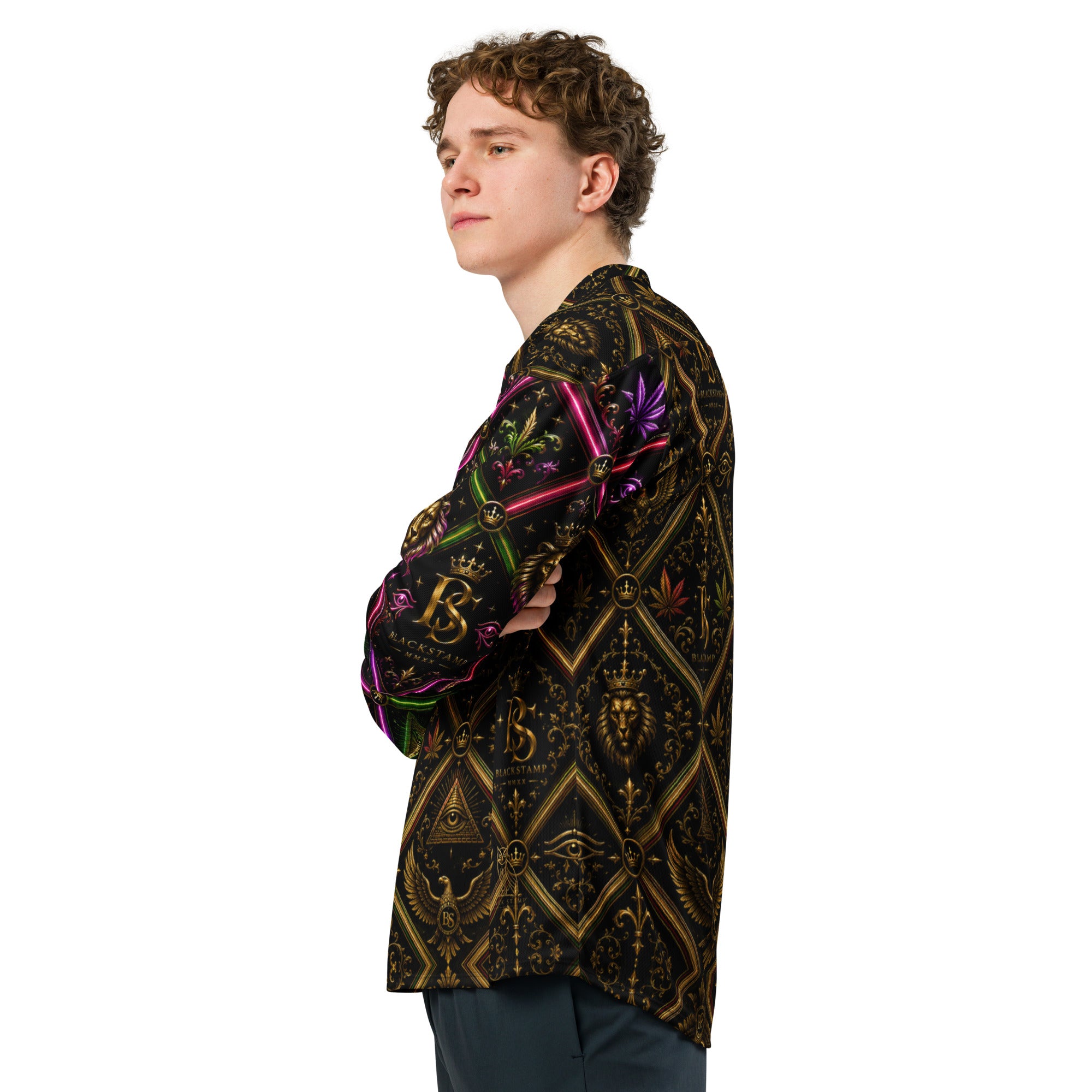 BlackStamp Ancient mythology Recycled hockey fan jersey streetwear jersey, product image 7