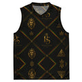 BlackStamp Rasta Lion Recycled unisex basketball jersey streetwear jersey, product image 1