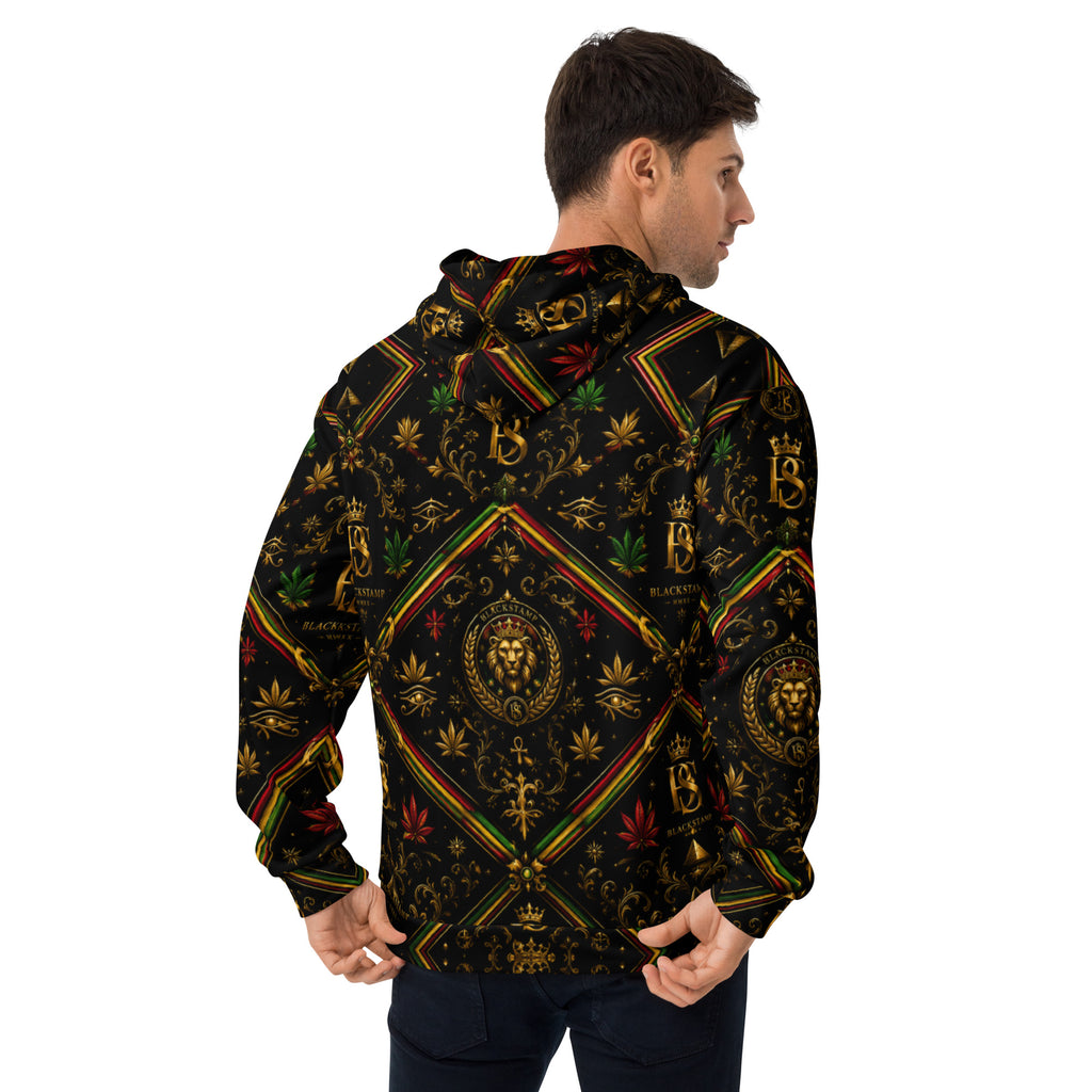BlackStamp Rasta Lion Unisex Hoodie premium hoodie, product image 6