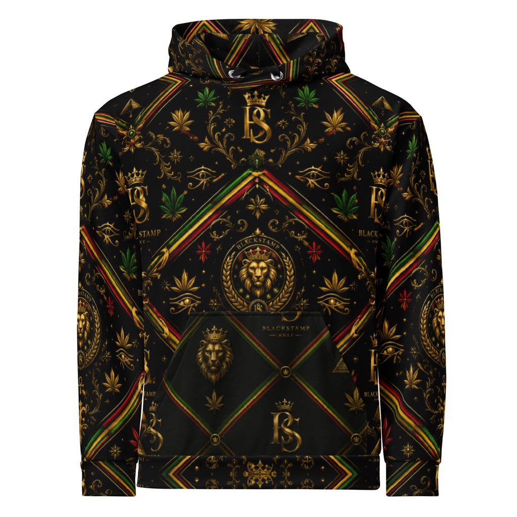 BlackStamp Rasta Lion Unisex Hoodie premium hoodie, product image 2
