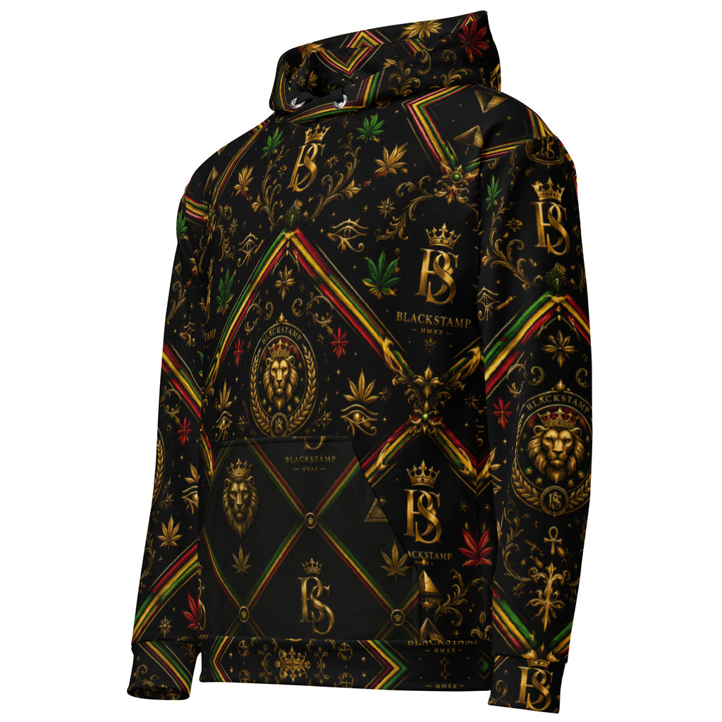 BlackStamp Rasta Lion Unisex Hoodie premium hoodie, product image 5
