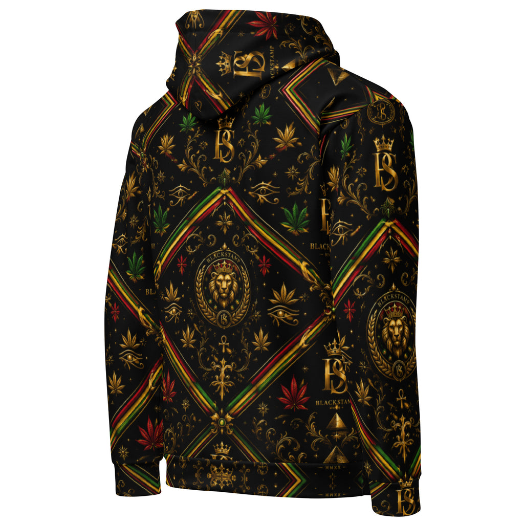 BlackStamp Rasta Lion Unisex Hoodie premium hoodie, product image 4