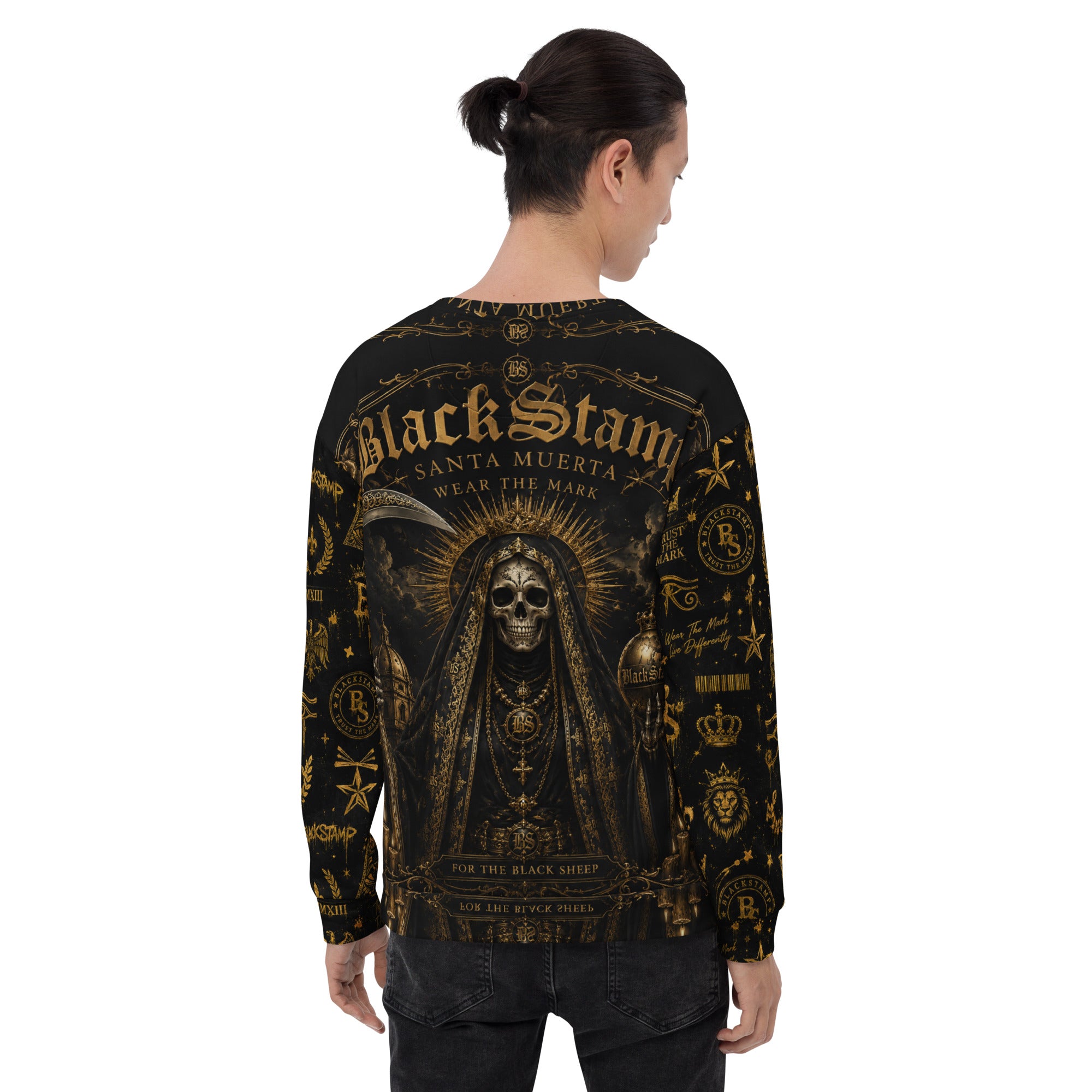 BlackStamp Santa Muerte Occult Sweatshirt premium sweatshirt, product image 6