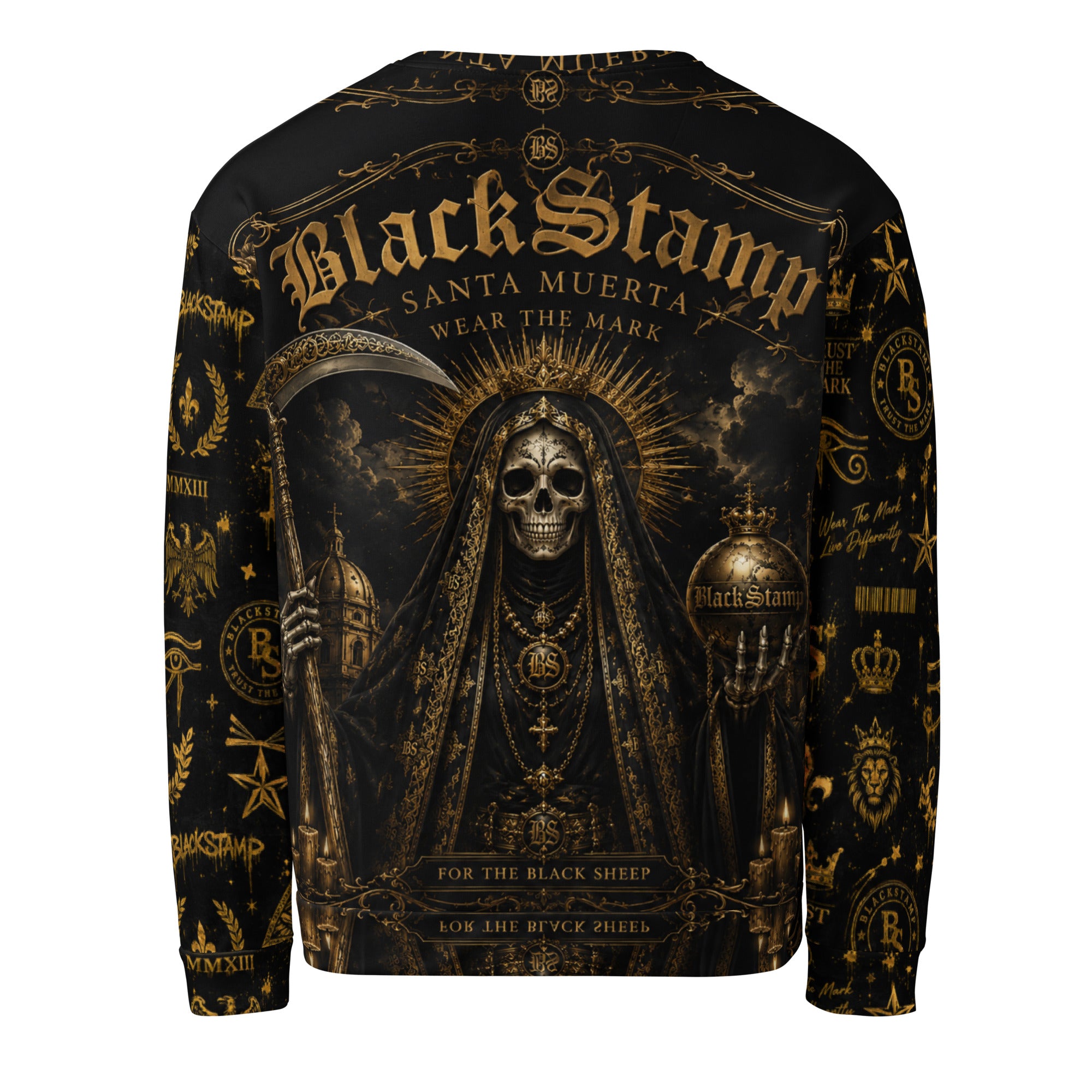 BlackStamp Santa Muerte Occult Sweatshirt premium sweatshirt, product image 2