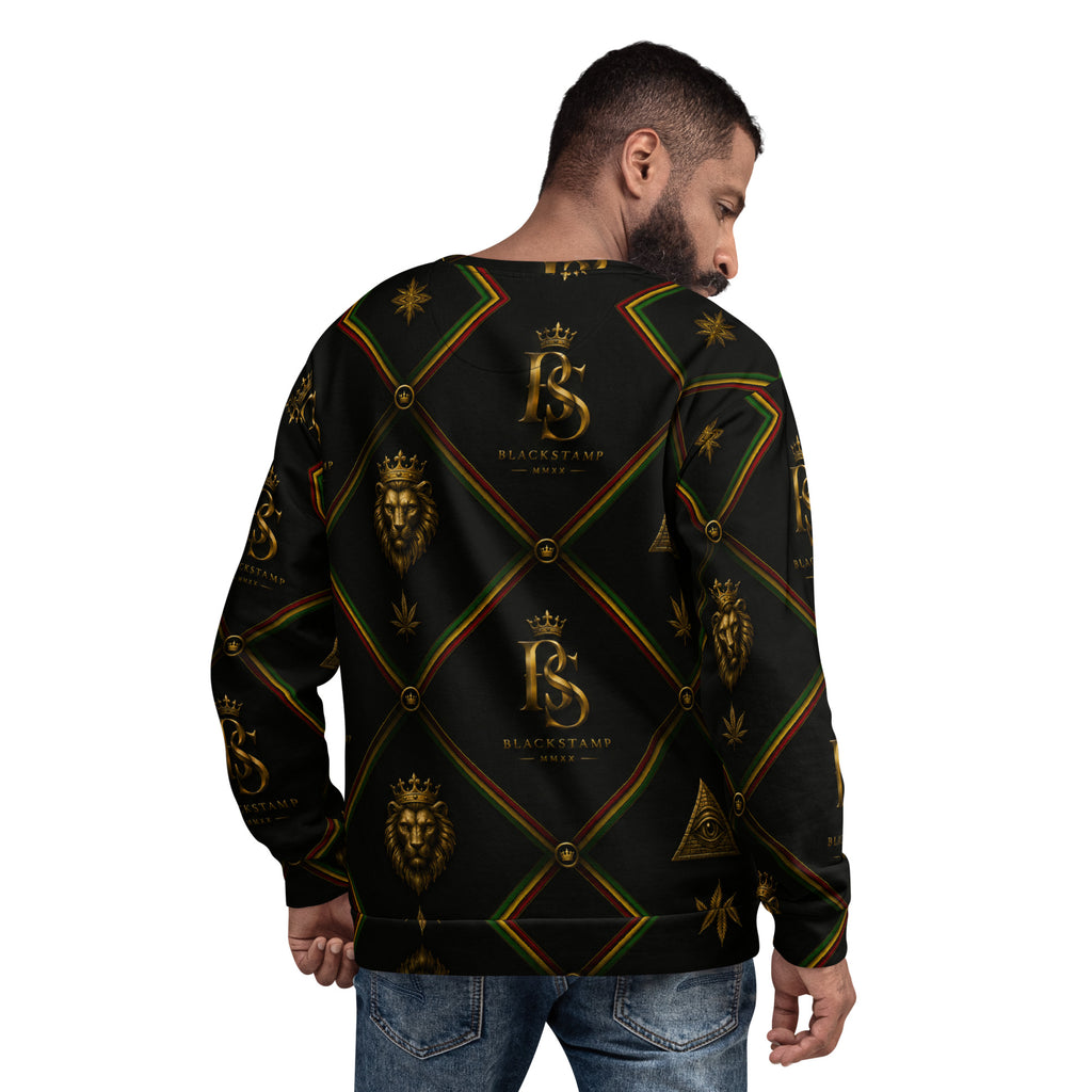 BlackStamp Rasta Lion Unisex Sweatshirt premium sweatshirt, product image 7