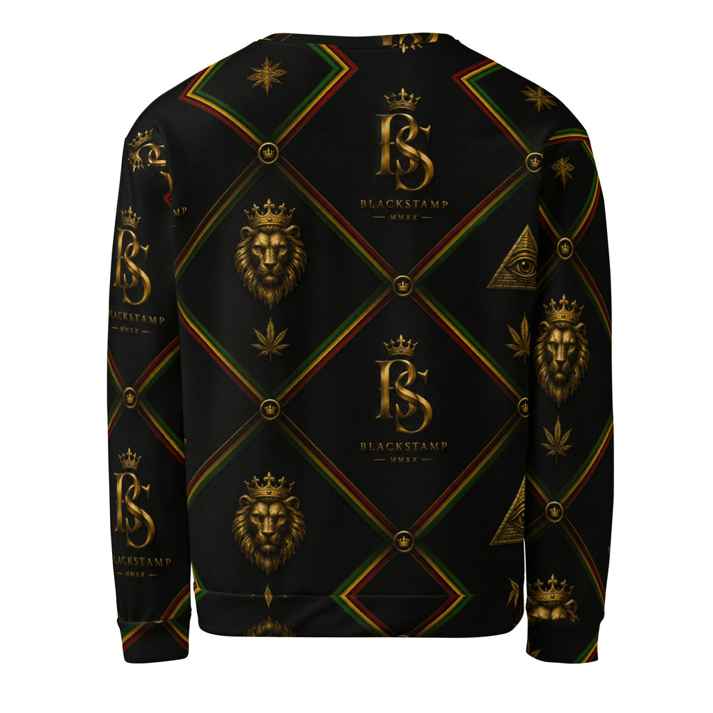 BlackStamp Rasta Lion Unisex Sweatshirt premium sweatshirt, product image 3