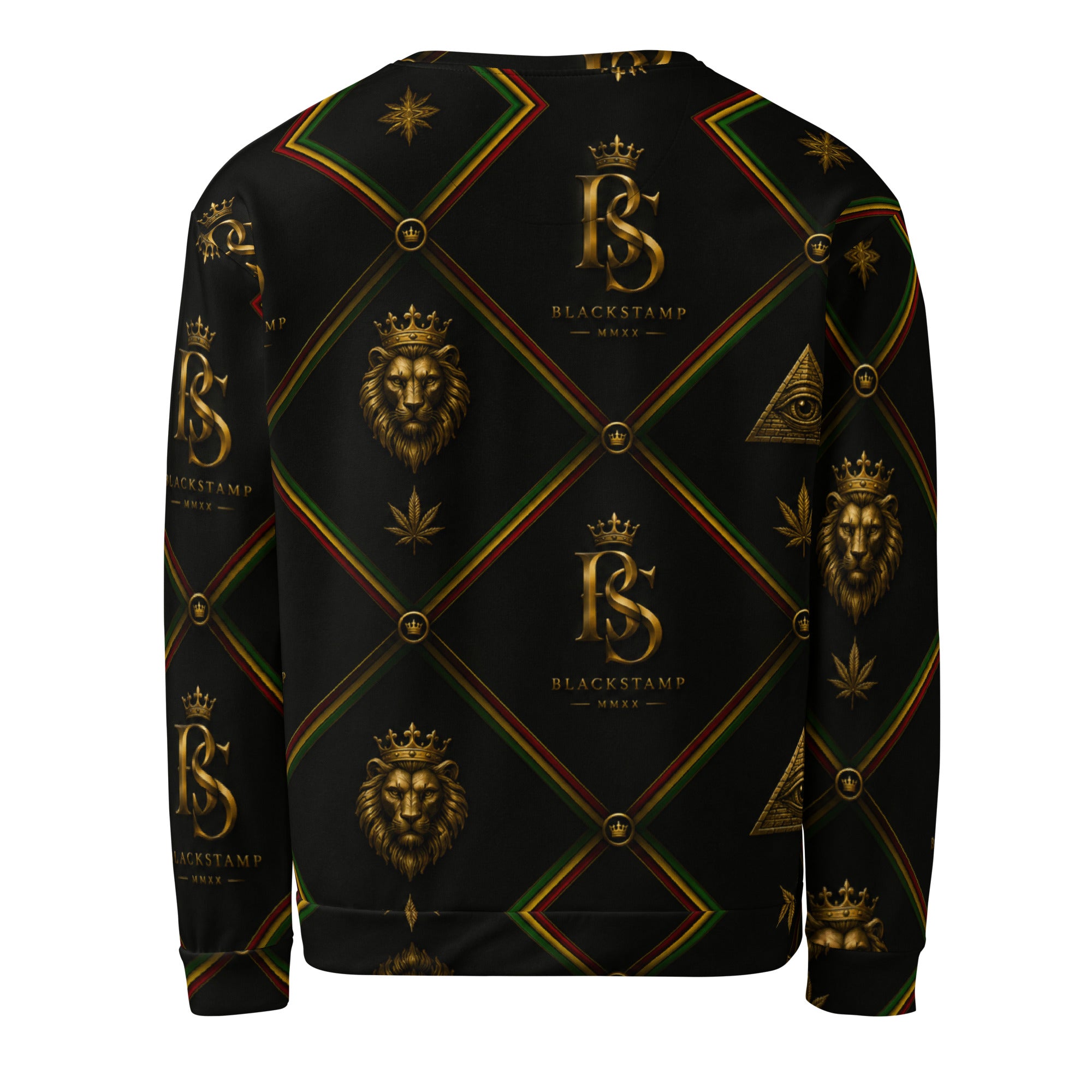 BlackStamp Rasta Lion Unisex Sweatshirt premium sweatshirt, product image 3