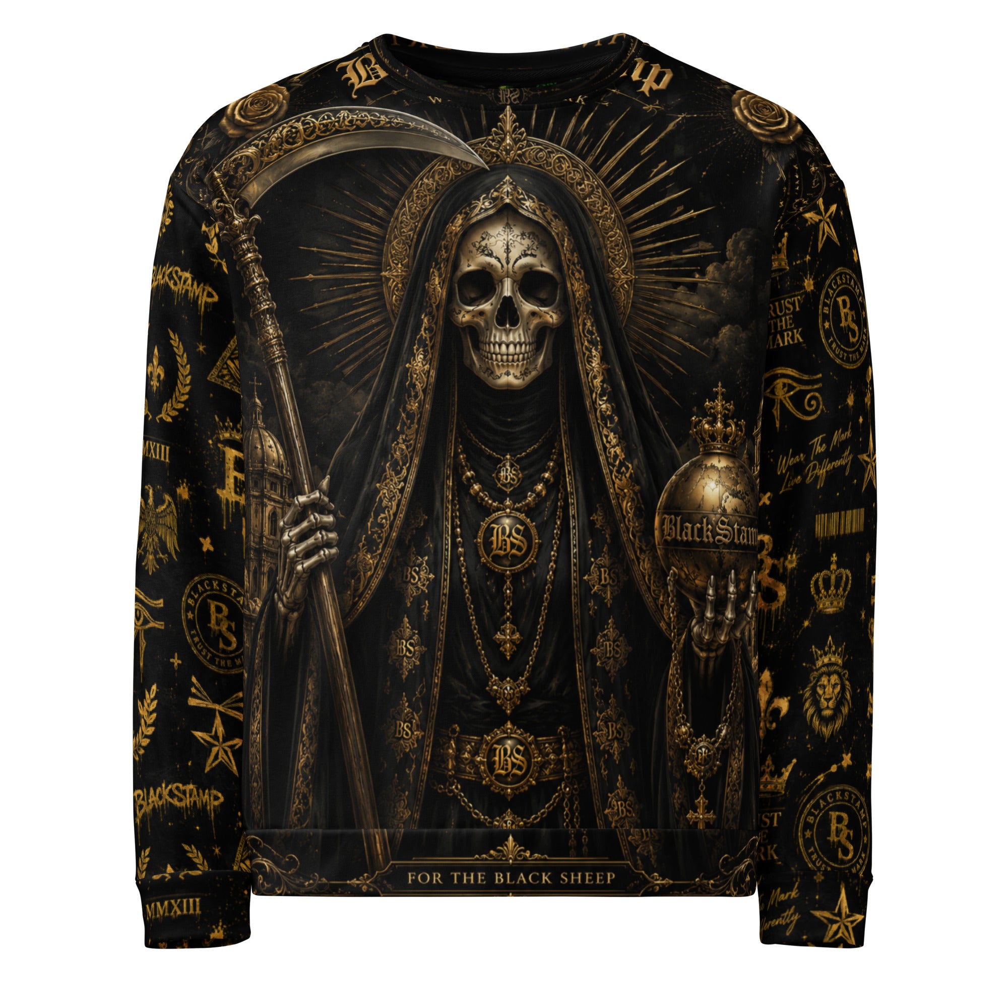BlackStamp Santa Muerte Occult Sweatshirt premium sweatshirt, product image 1