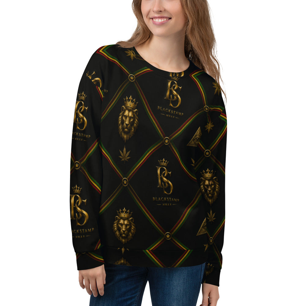 BlackStamp Rasta Lion Unisex Sweatshirt premium sweatshirt, product image 1
