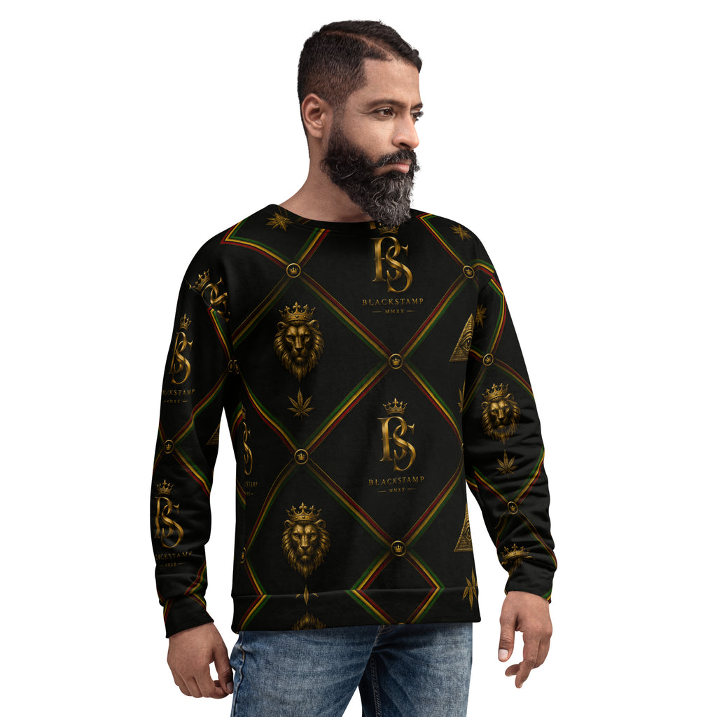 BlackStamp Rasta Lion Unisex Sweatshirt premium sweatshirt, product image 6