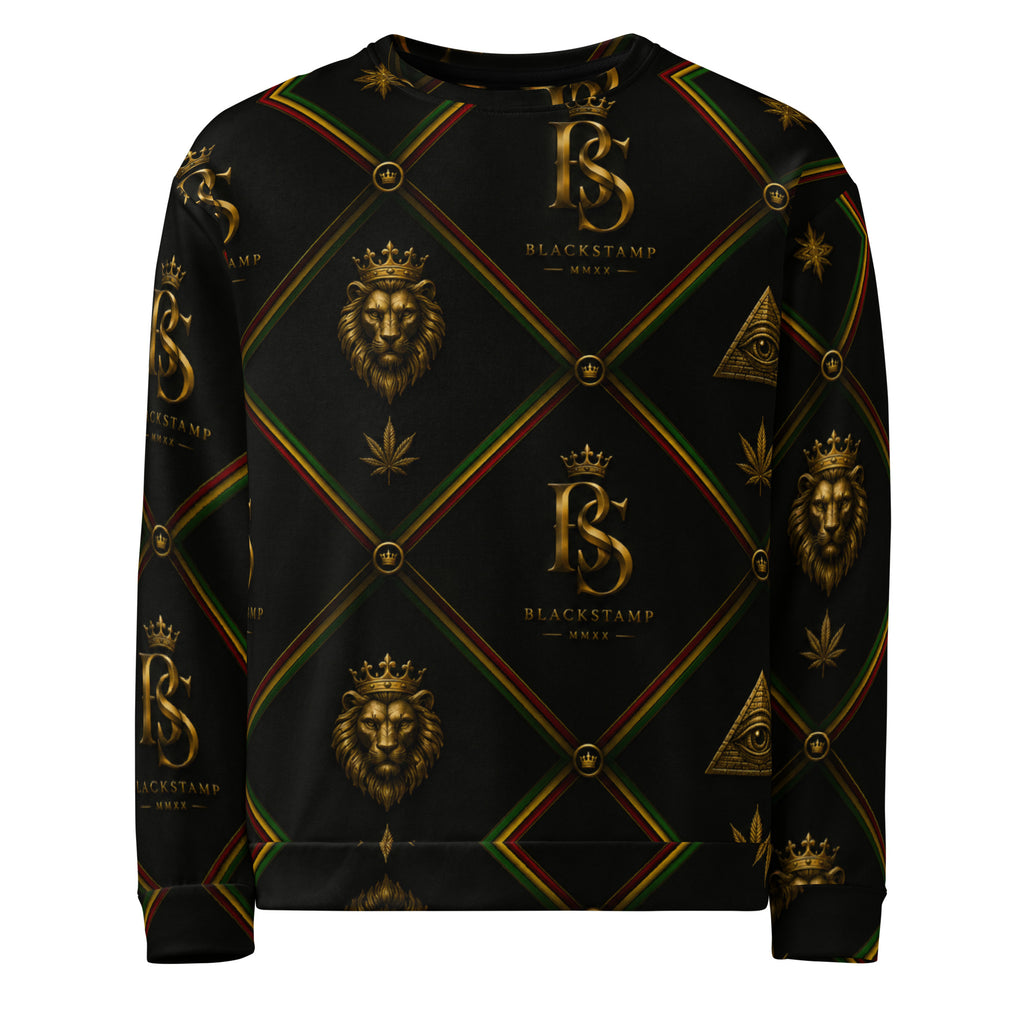 BlackStamp Rasta Lion Unisex Sweatshirt premium sweatshirt, product image 2