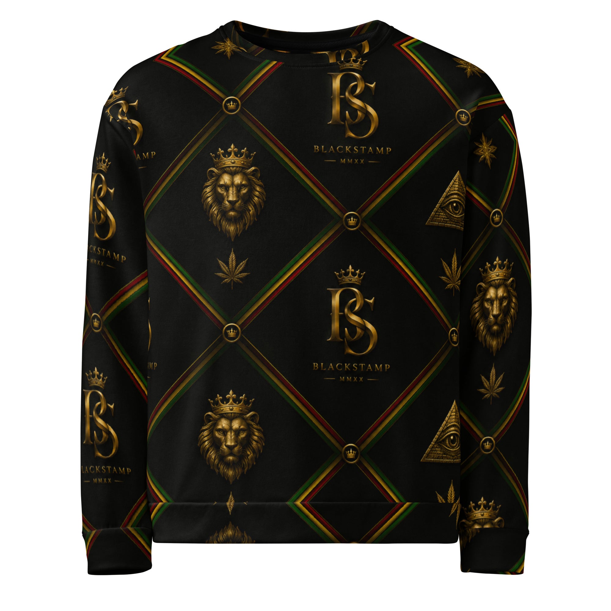 BlackStamp Rasta Lion Unisex Sweatshirt premium sweatshirt, product image 2