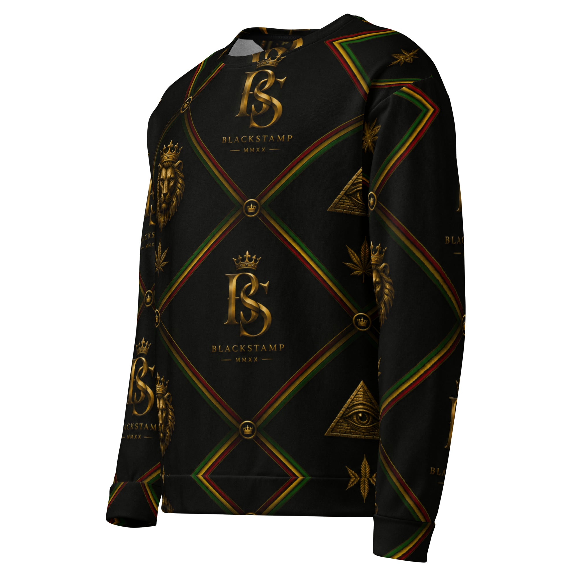 BlackStamp Rasta Lion Unisex Sweatshirt premium sweatshirt, product image 4