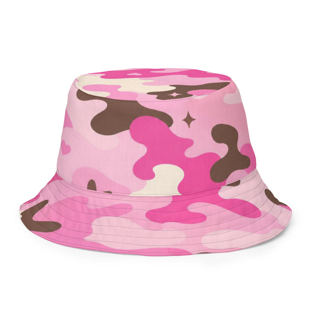 BlackStamp Pink Camouflage Reversible bucket hat designer bucket hat, product image 3