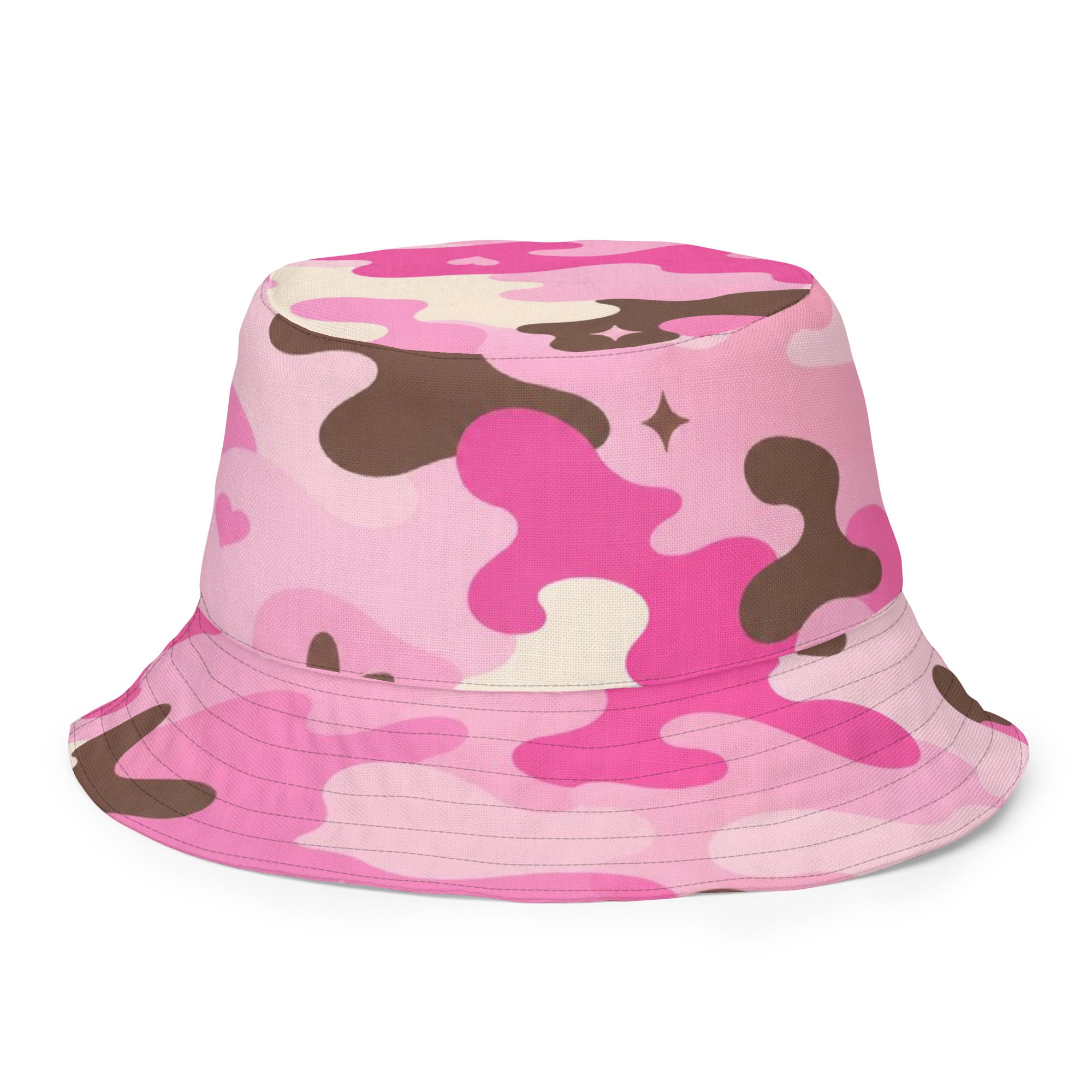 BlackStamp Pink Camouflage Reversible bucket hat designer bucket hat, product image 3