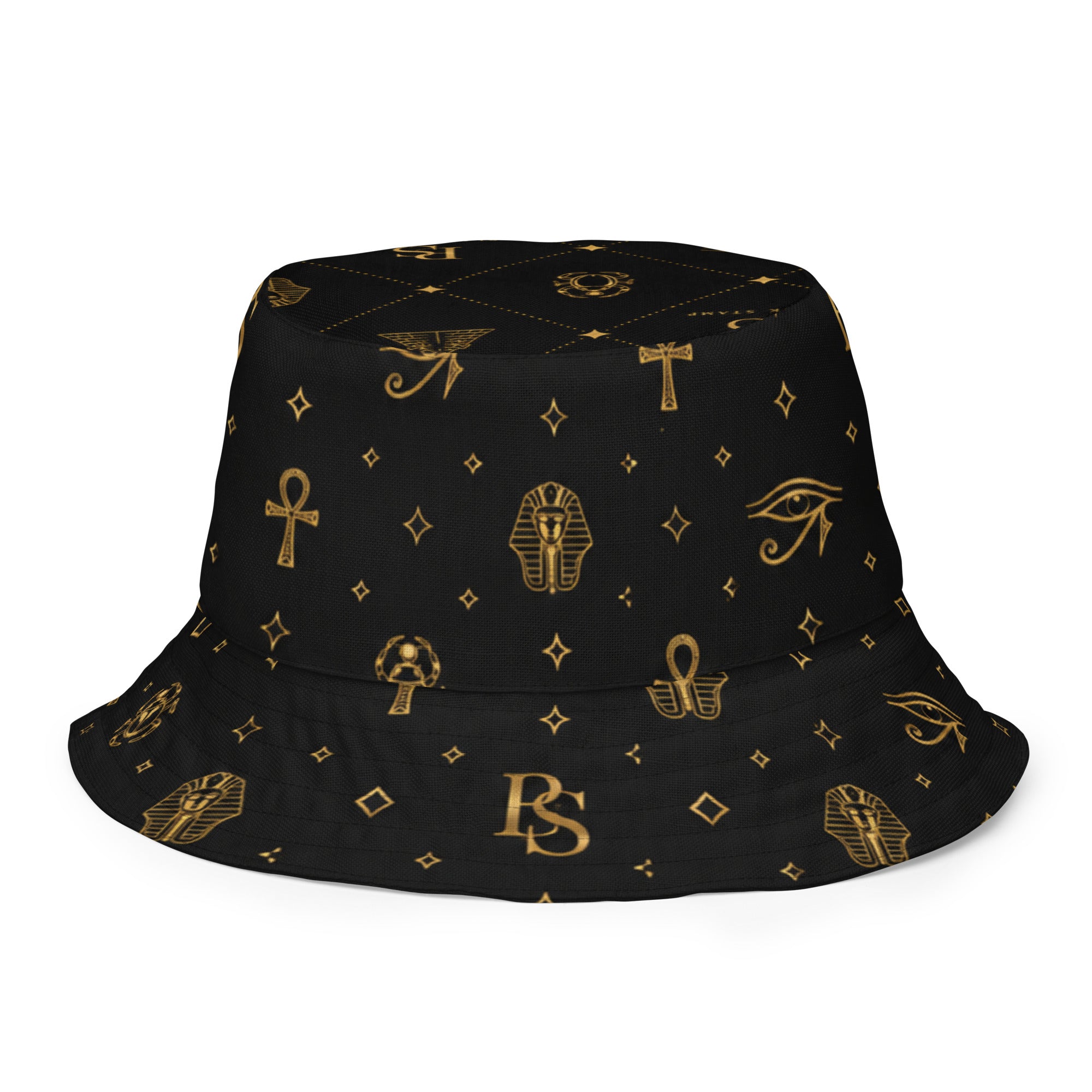 BlackStamp Egptian Mythology Occult bucket hat designer bucket hat, product image 2