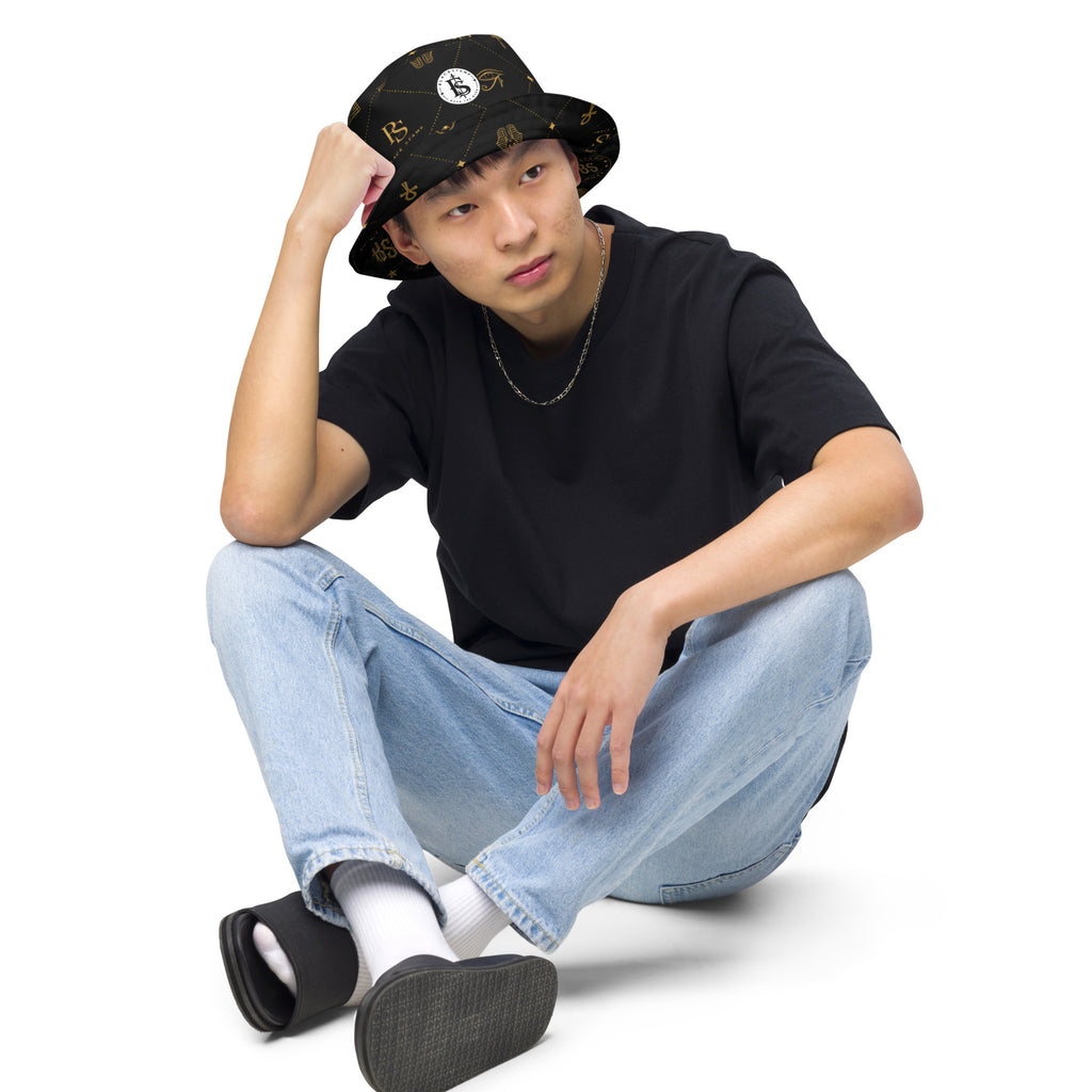 BlackStamp Egptian Mythology Occult bucket hat designer bucket hat, product image 15