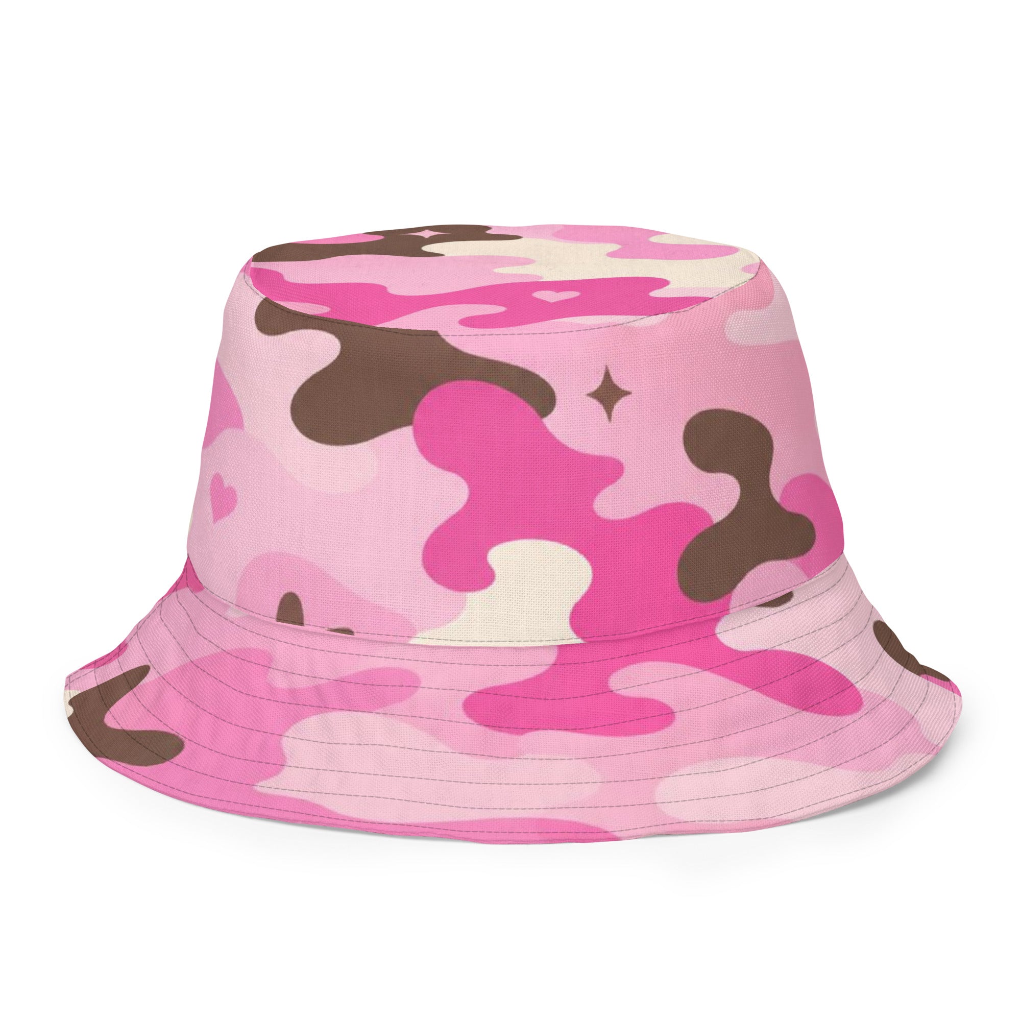 BlackStamp Pink Camouflage Reversible bucket hat designer bucket hat, product image 8