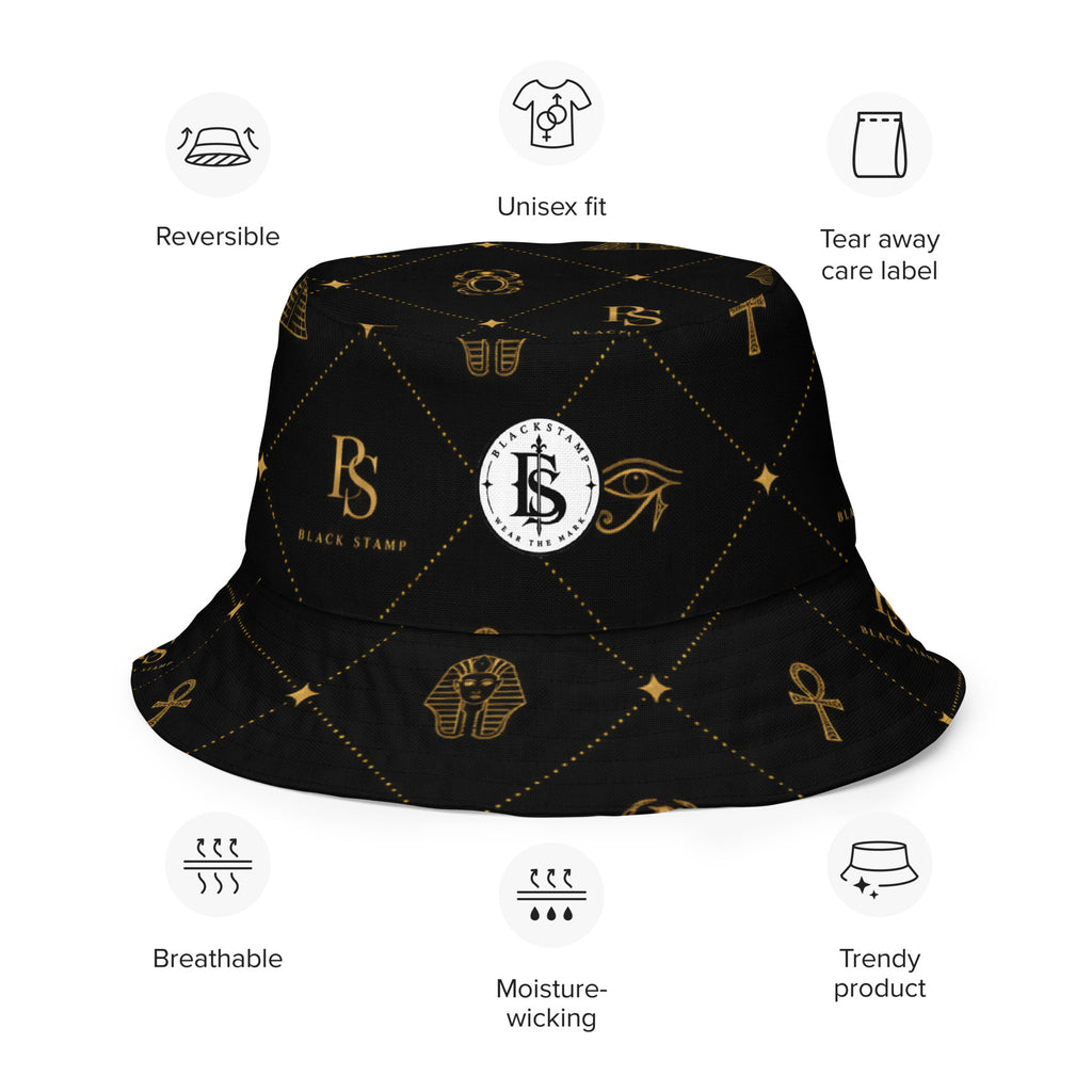 BlackStamp Egptian Mythology Occult bucket hat designer bucket hat, product image 10