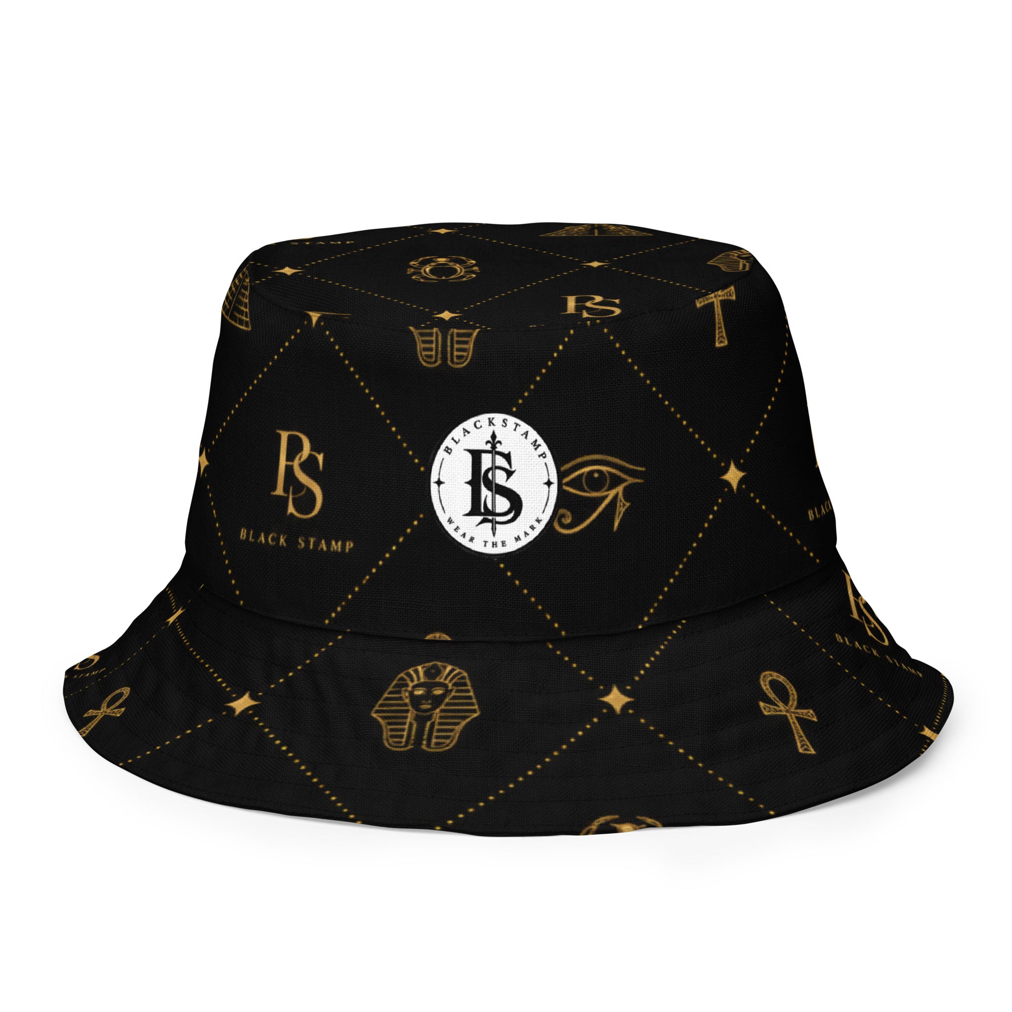 BlackStamp Egptian Mythology Occult bucket hat designer bucket hat, product image 8