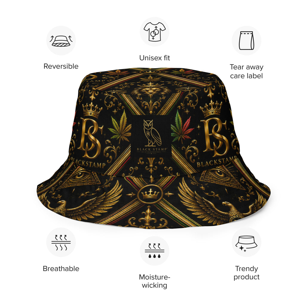 BlackStamp Ancient mythology Reversible bucket hat designer bucket hat, product image 10