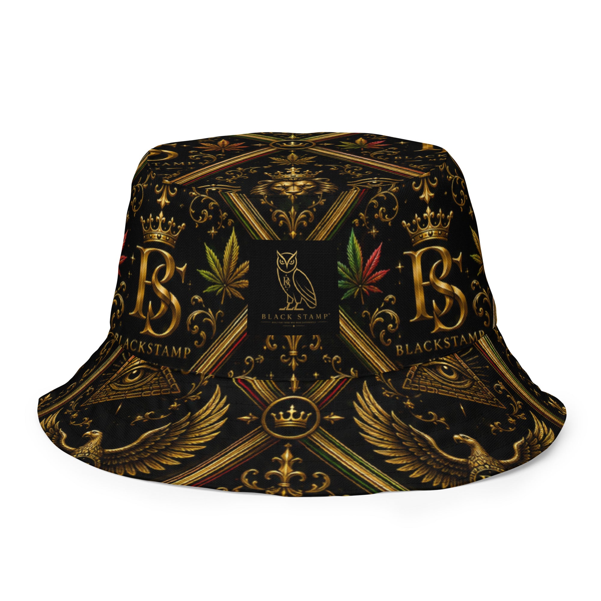 BlackStamp Ancient mythology Reversible bucket hat designer bucket hat, product image 8