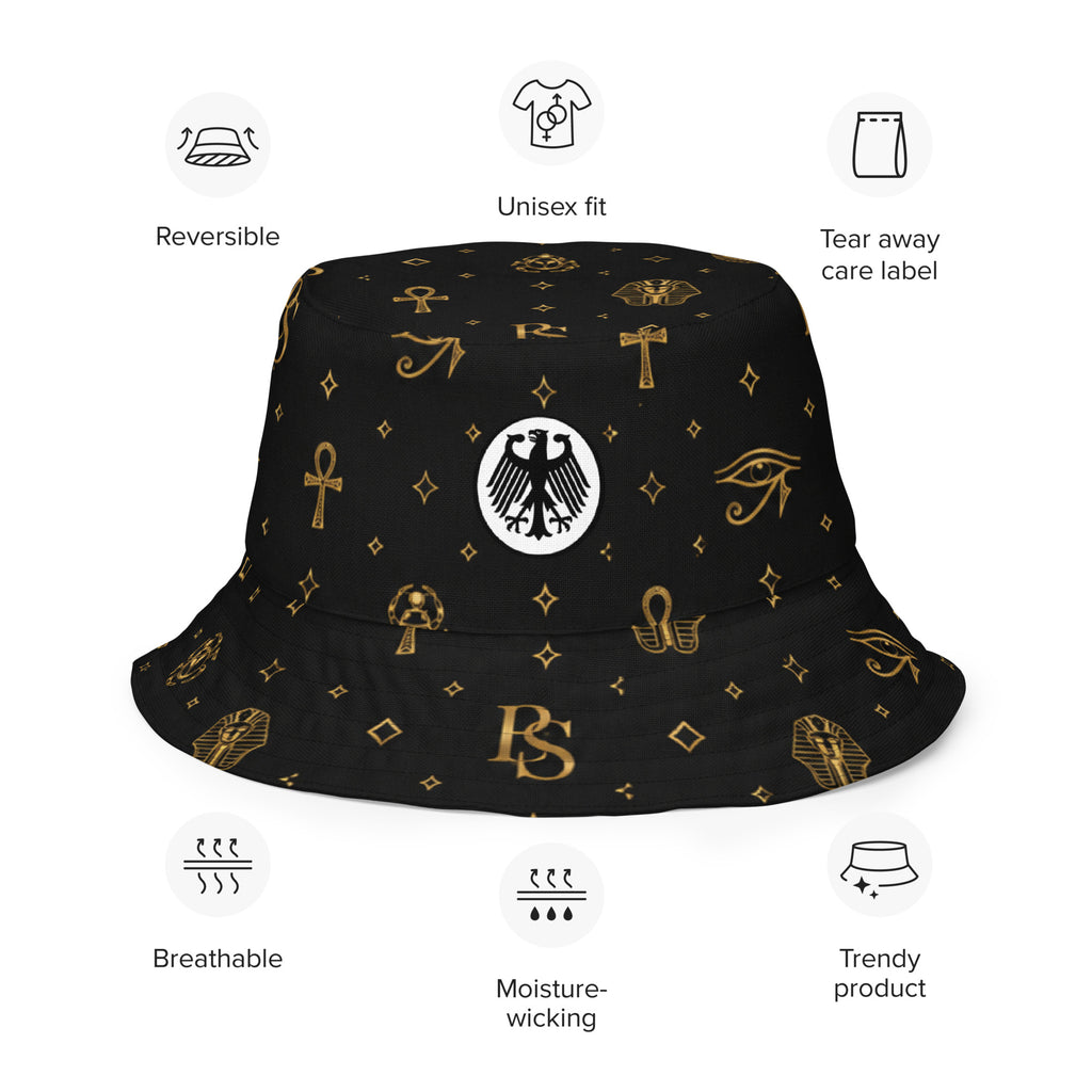 BlackStamp Gunman Reversible bucket hat designer bucket hat, product image 10