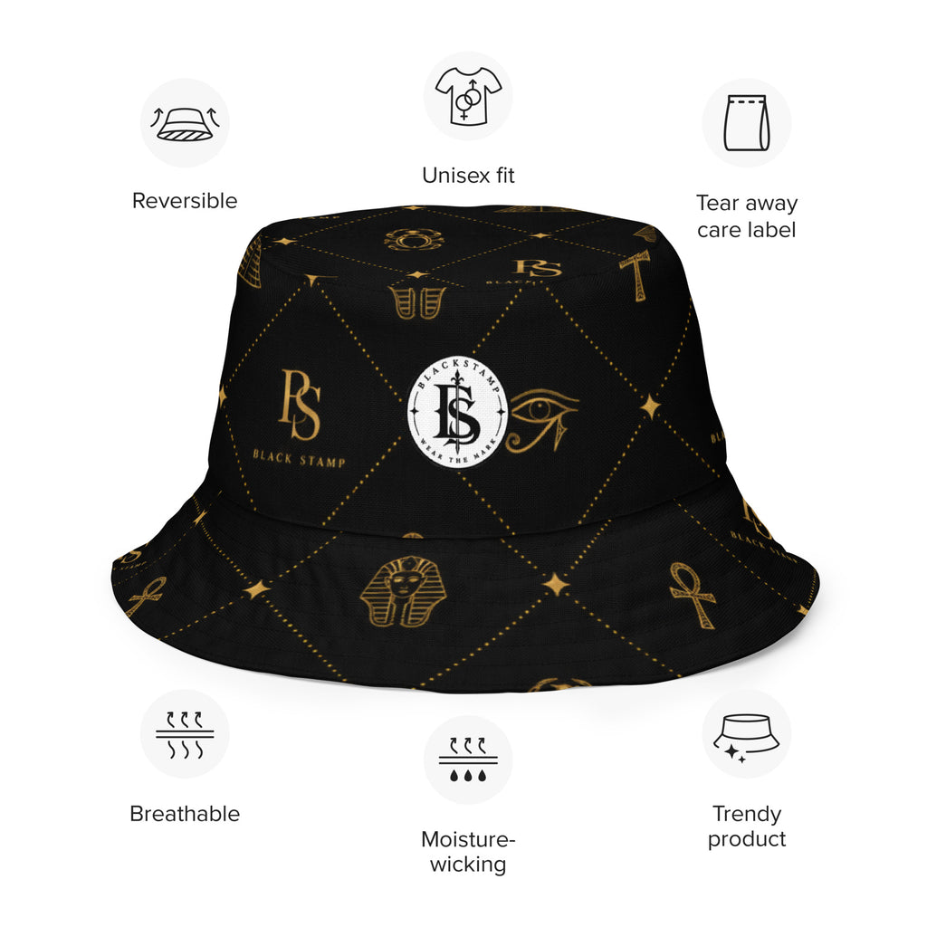 BlackStamp Egptian Mythology Occult bucket hat designer bucket hat, product image 9