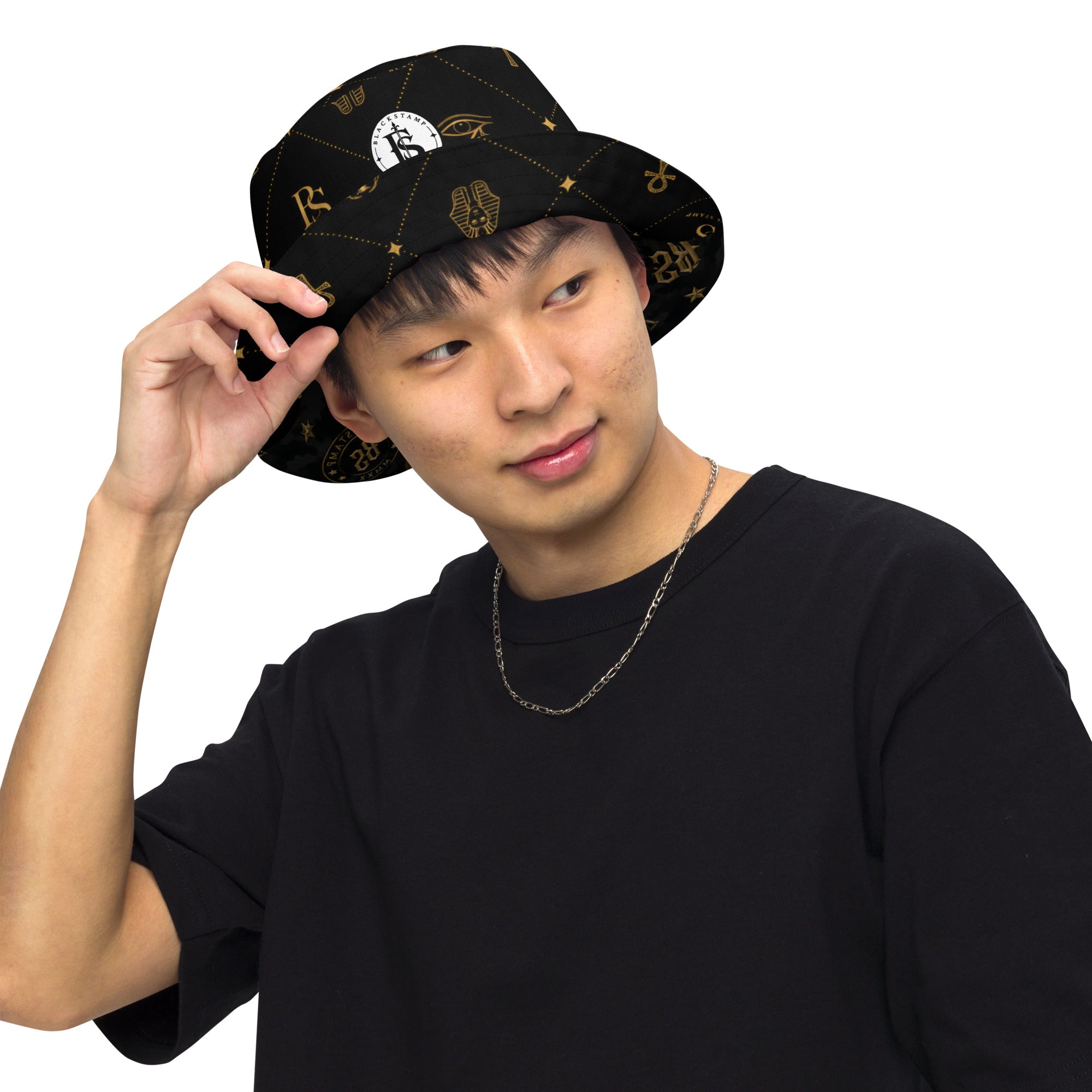 BlackStamp Egptian Mythology Occult bucket hat designer bucket hat, product image 11