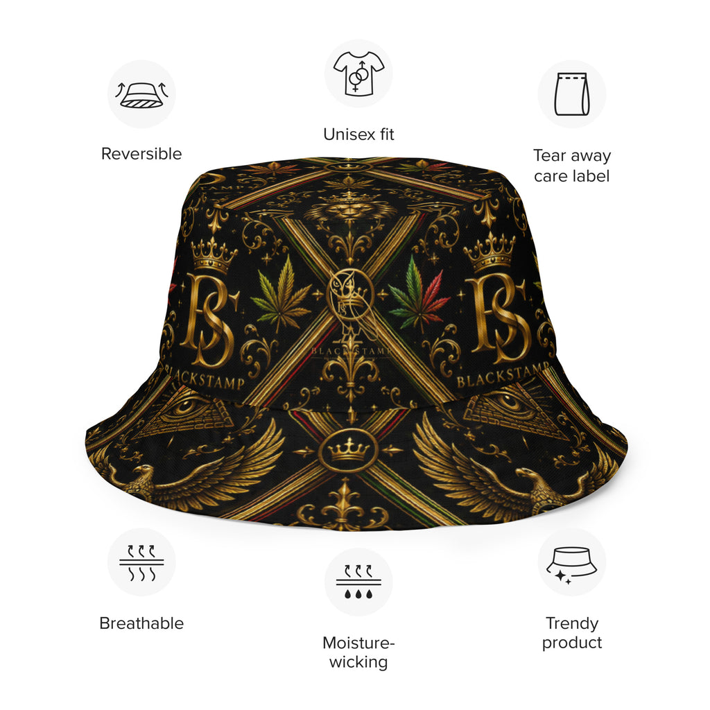 BlackStamp Ancient mythology Reversible bucket hat designer bucket hat, product image 9