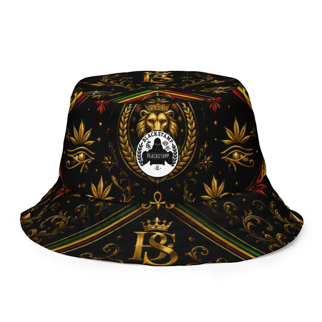 BlackStamp Rastafari Lion Reversible bucket hat designer bucket hat, product image 1