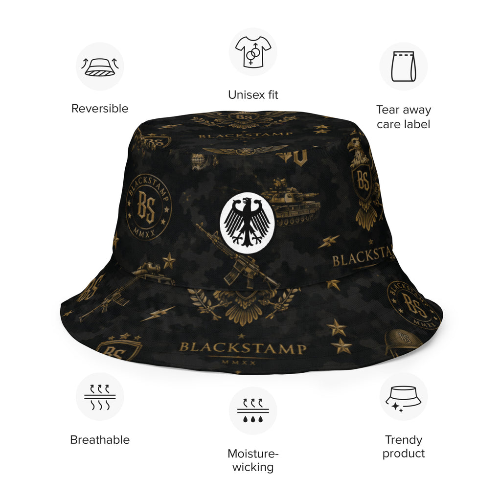 BlackStamp Gunman Reversible bucket hat designer bucket hat, product image 9
