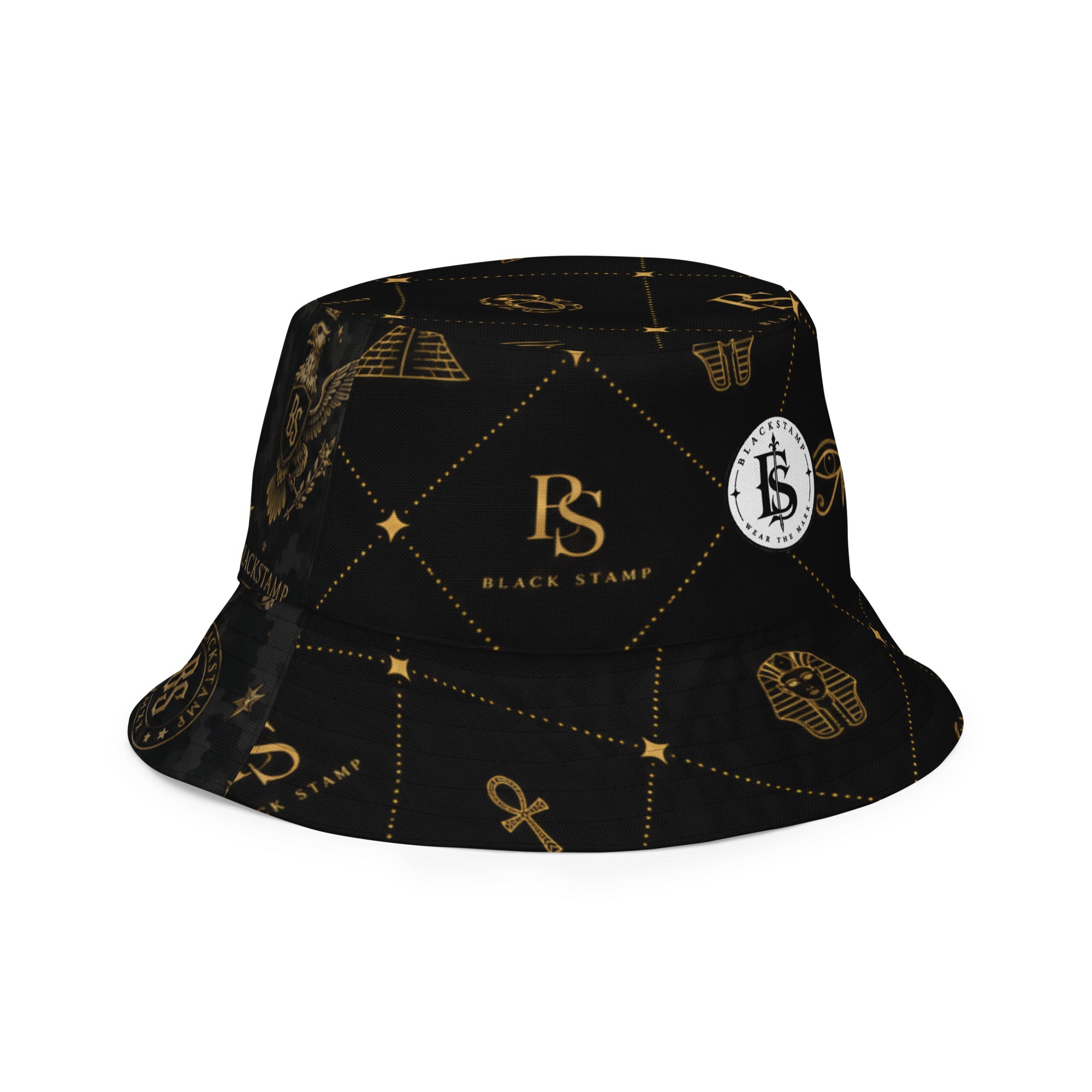 BlackStamp Egptian Mythology Occult bucket hat designer bucket hat, product image 5