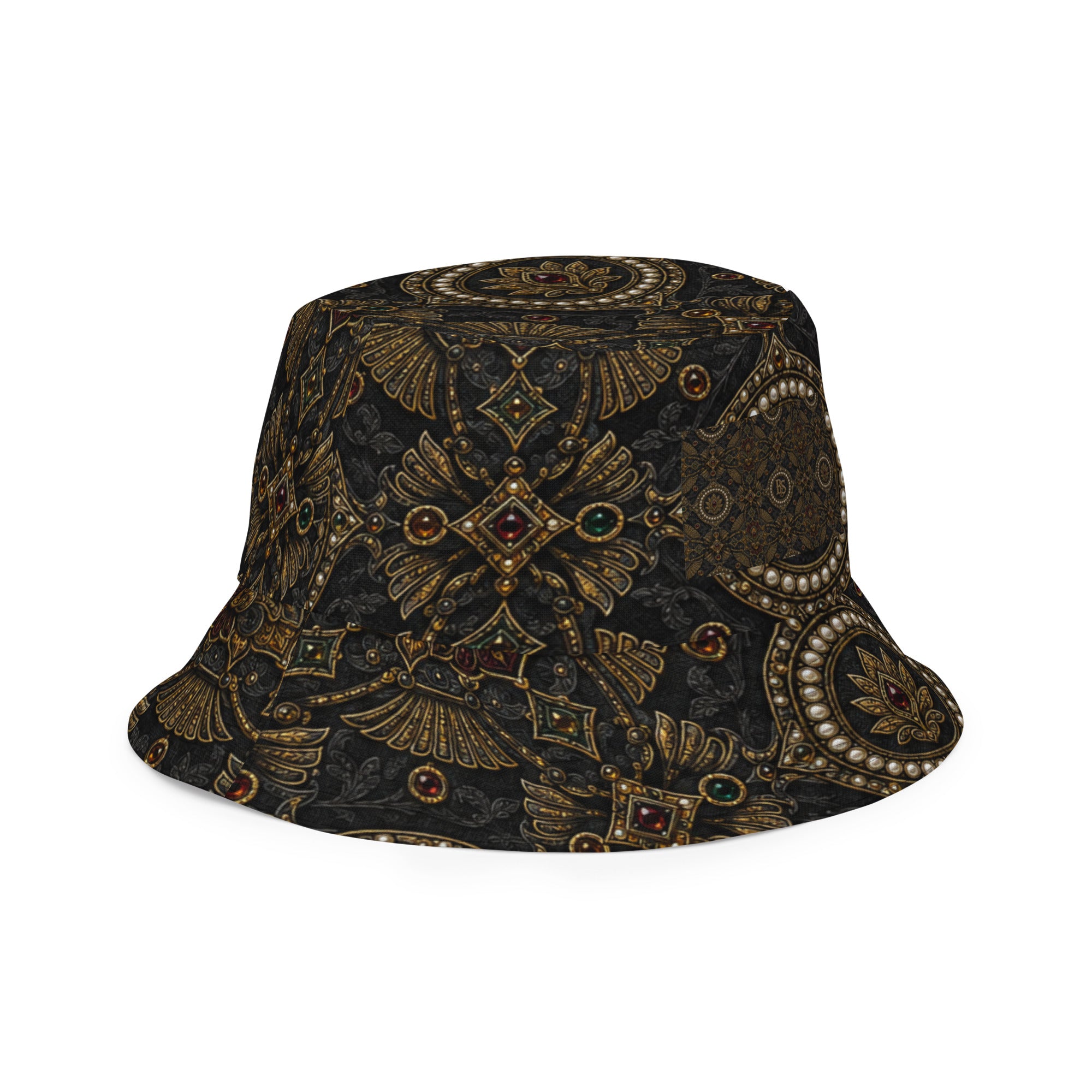 BlackStamp Pearls Reversible bucket hat designer bucket hat, product image 5
