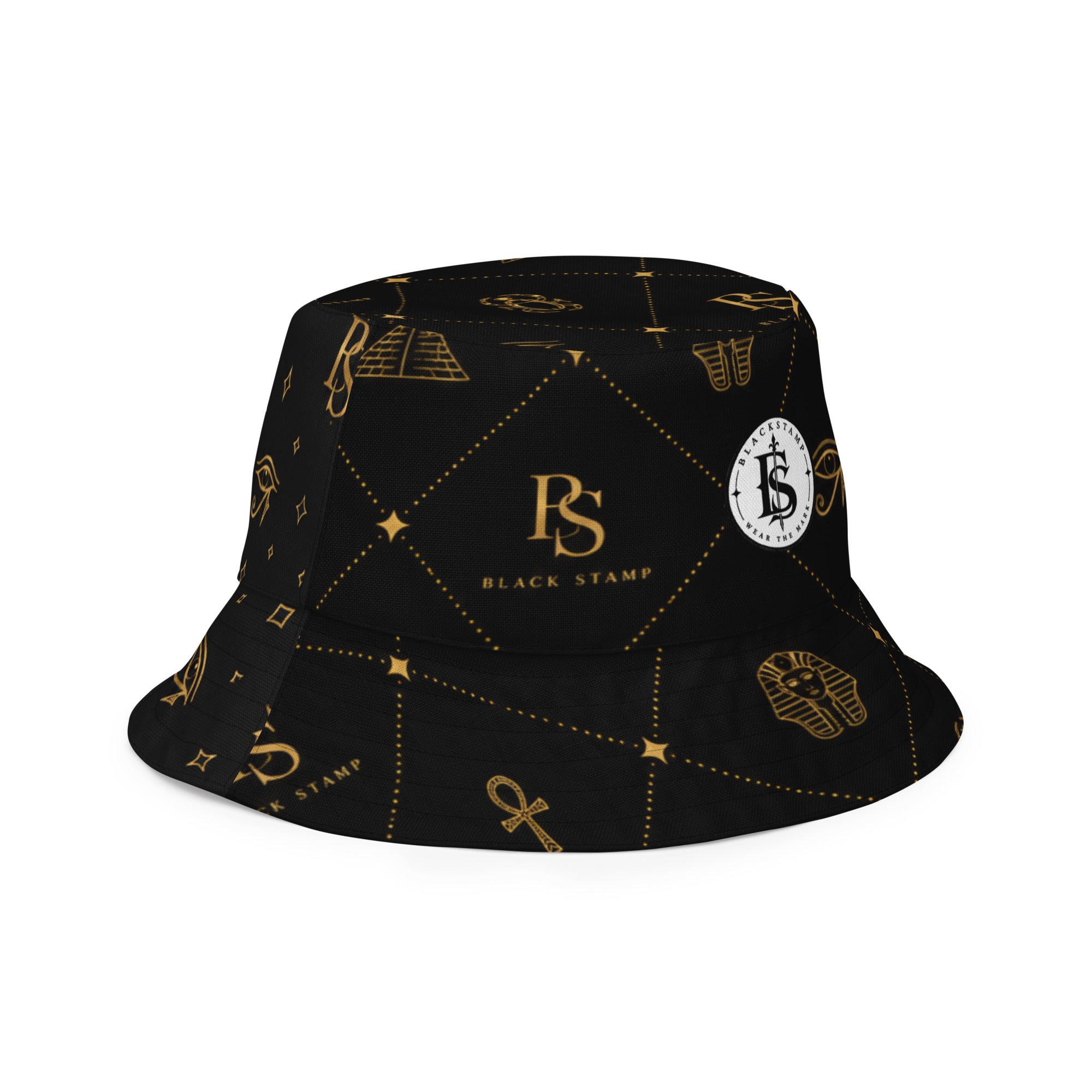 BlackStamp Egptian Mythology Occult bucket hat designer bucket hat, product image 4
